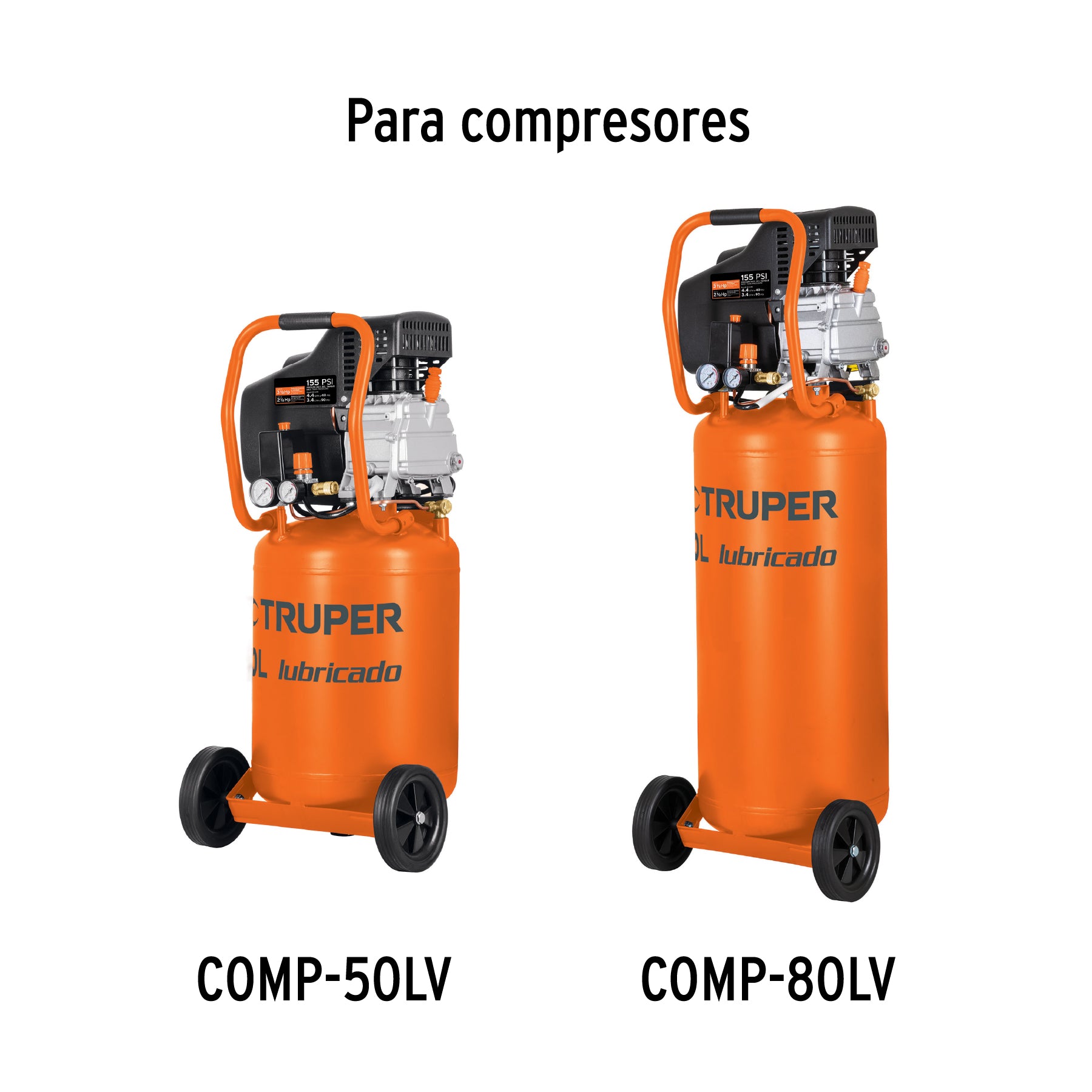 2 ruedas de repuesto para COMP-50LV y COMP-80LV, TRUPER