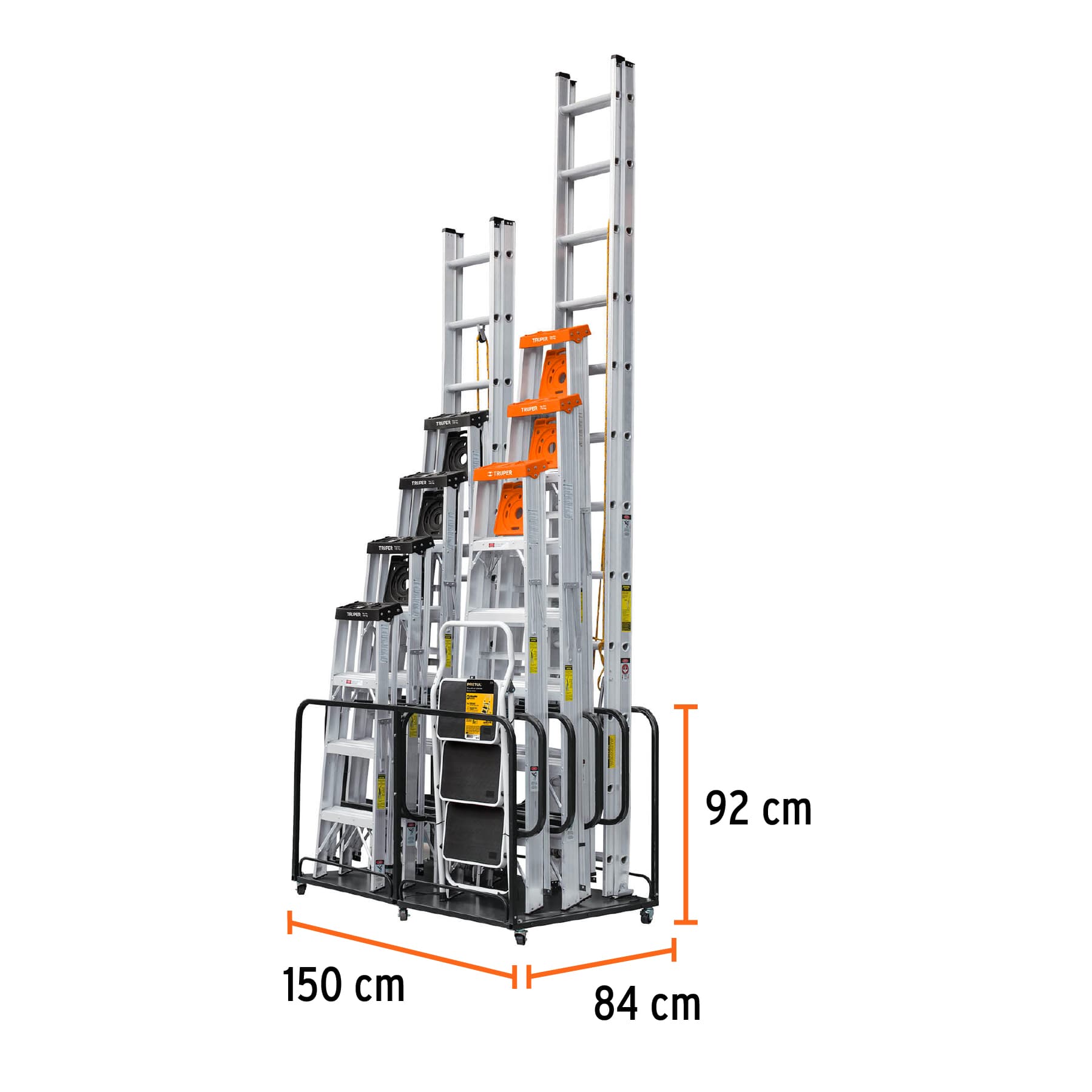 Rack para 10 escaleras, TRUPER