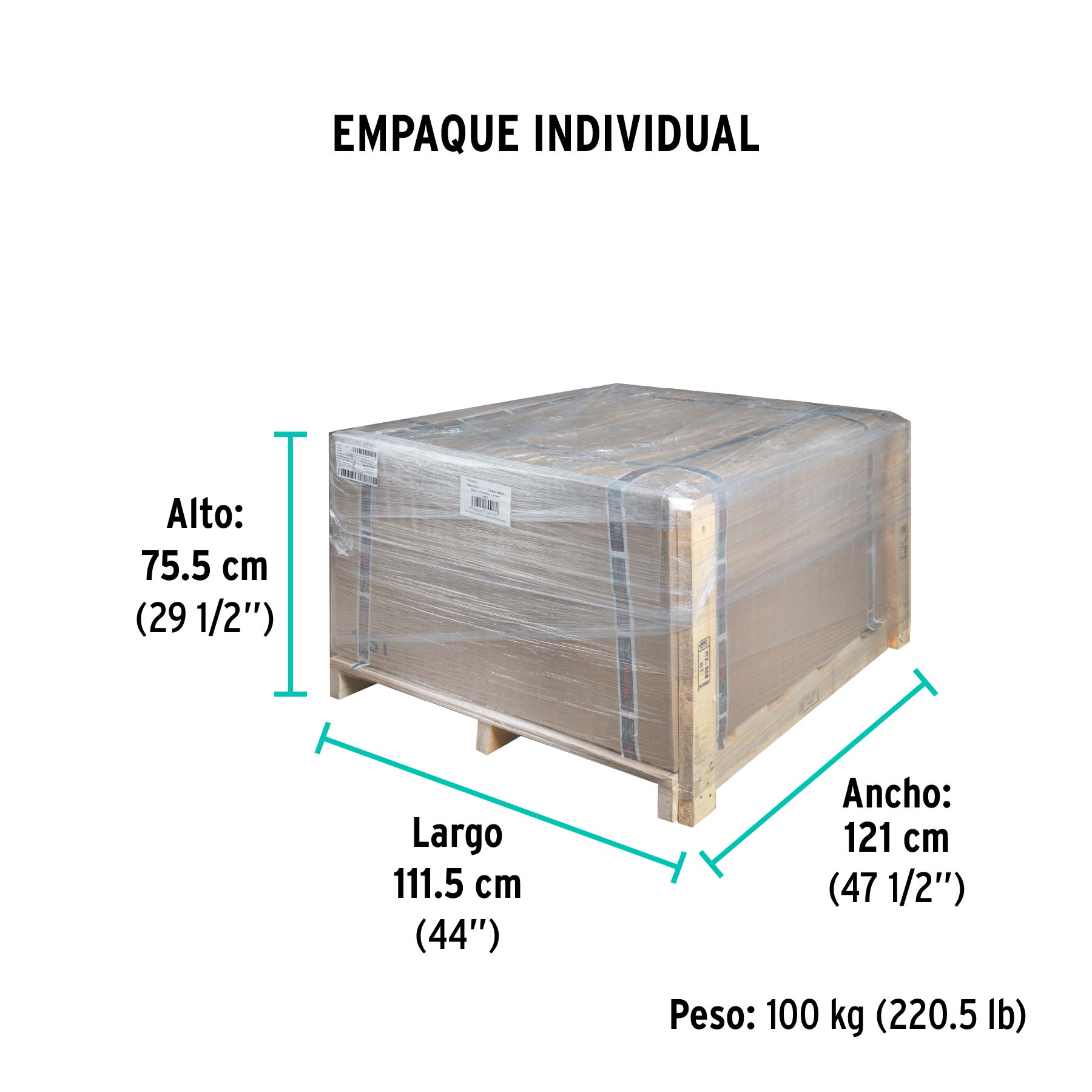 Rack con franelas y jergas - Empaque