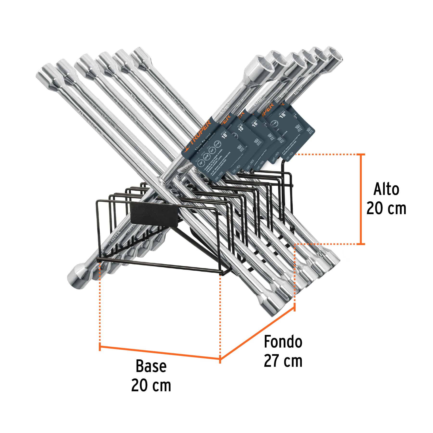 Rack para llaves de cruz, TRUPER