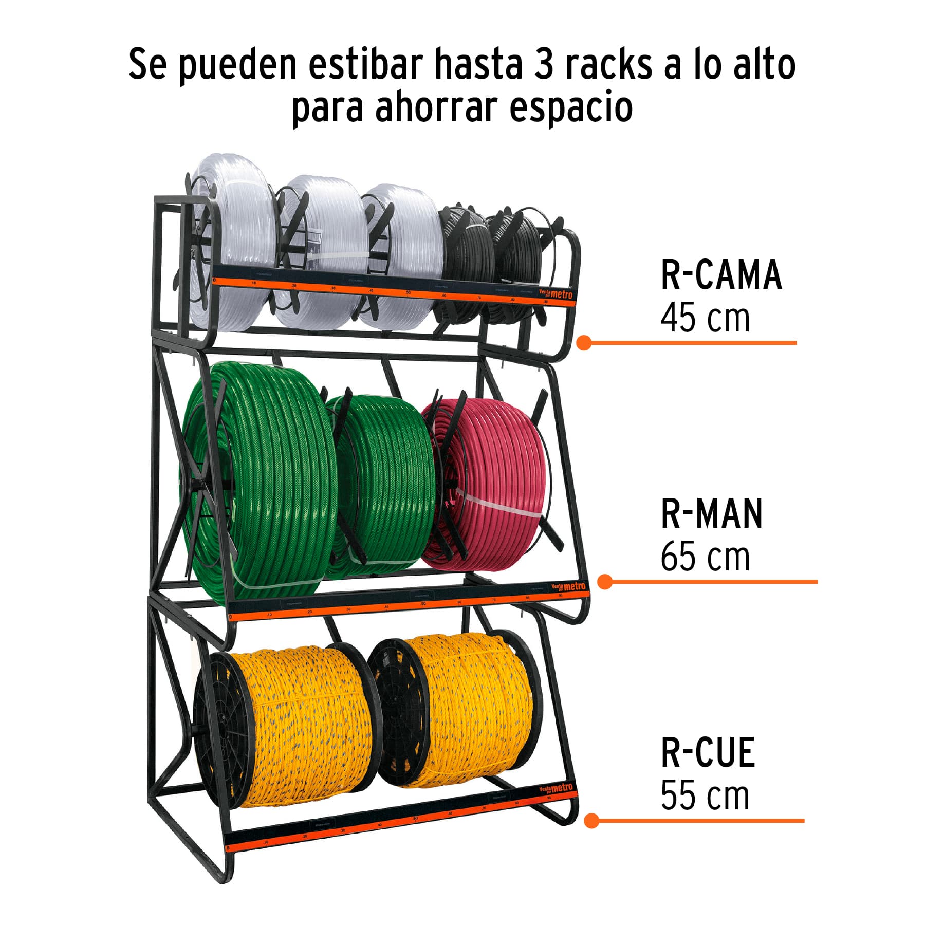 Rack para manguera y tubo flexible, TRUPER