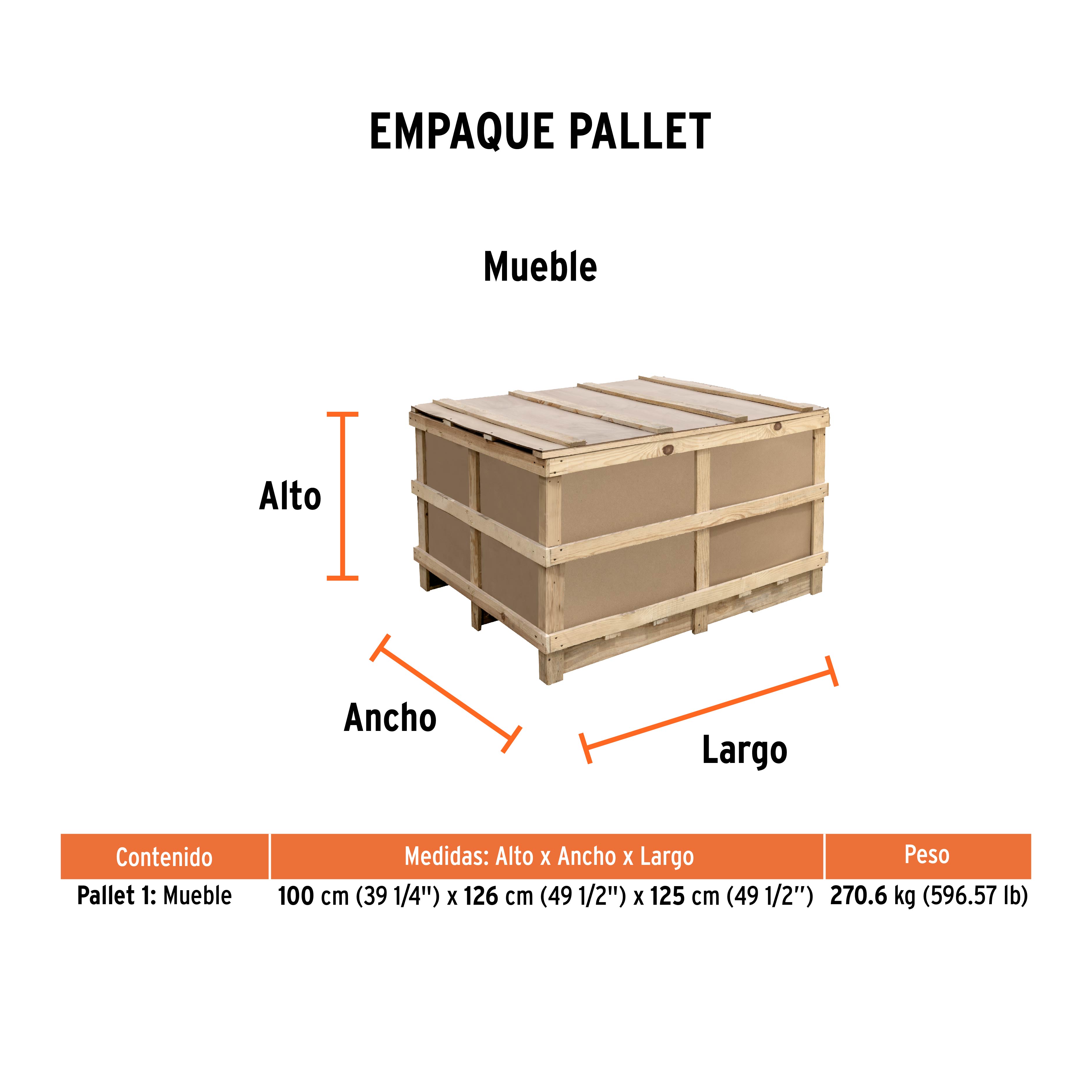 Mueble exhibidor con bombas de agua - Empaque