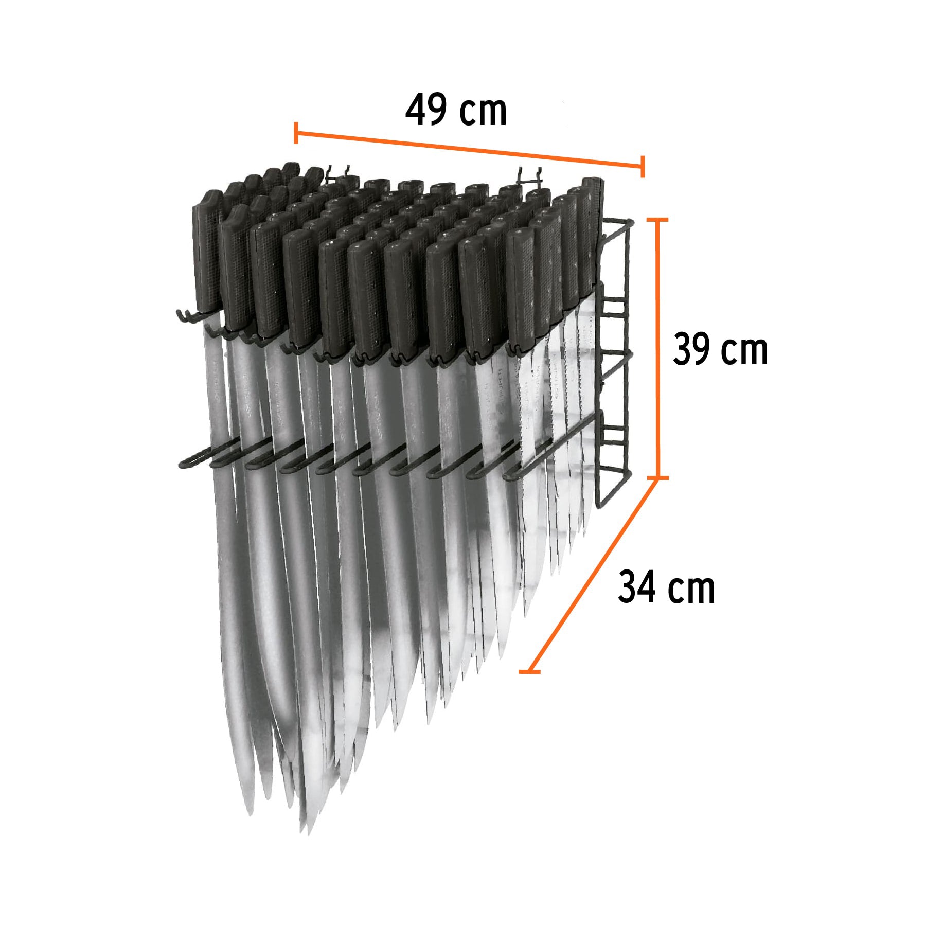 Rack para machetes, TRUPER