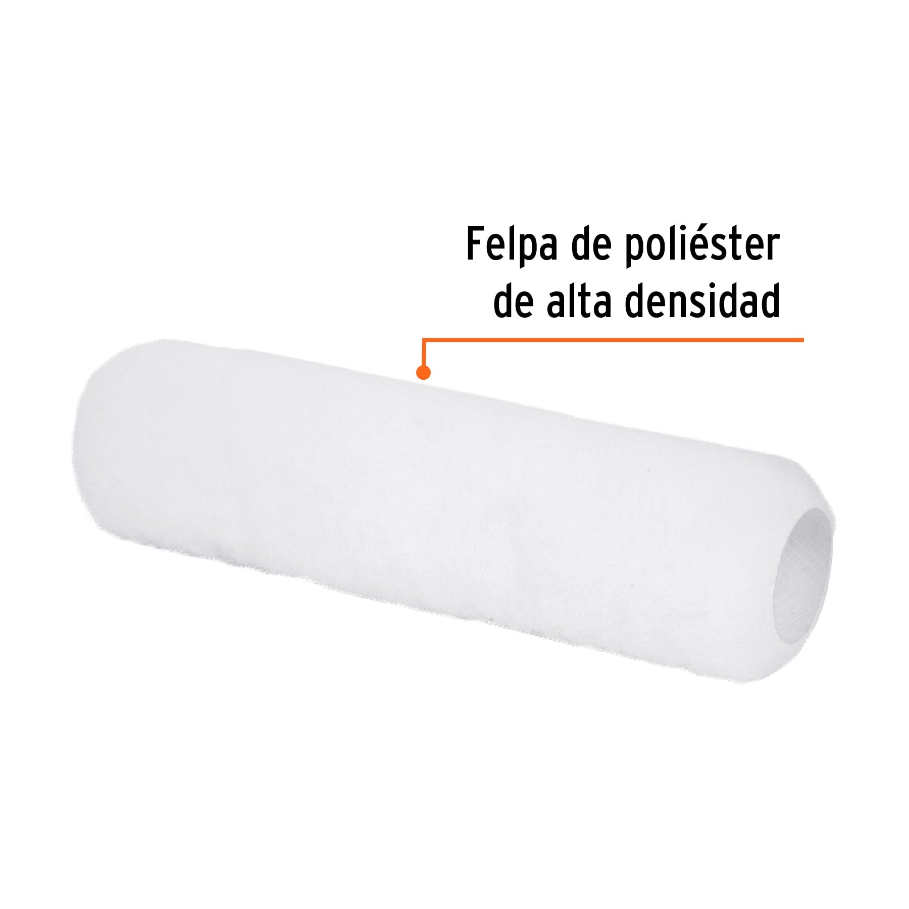 Felpa para rodillo 9 x 3/8" superficies lisas, TRUPER