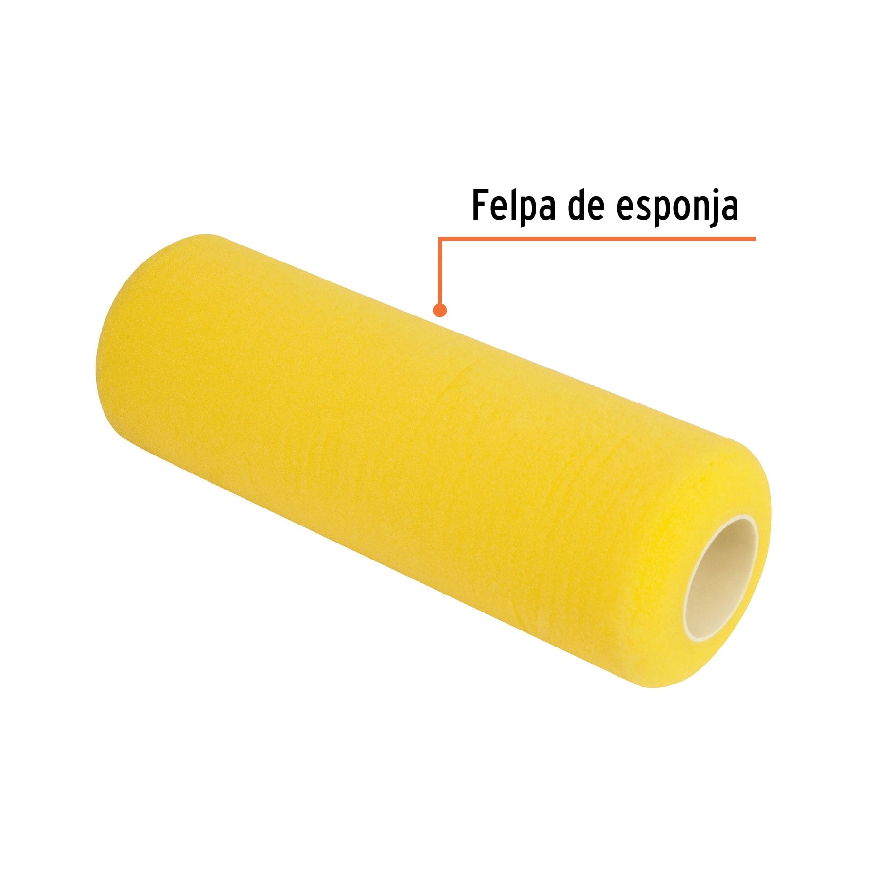 Felpa para rodillo 9 x 3/4" de esponja, superficies rugosas