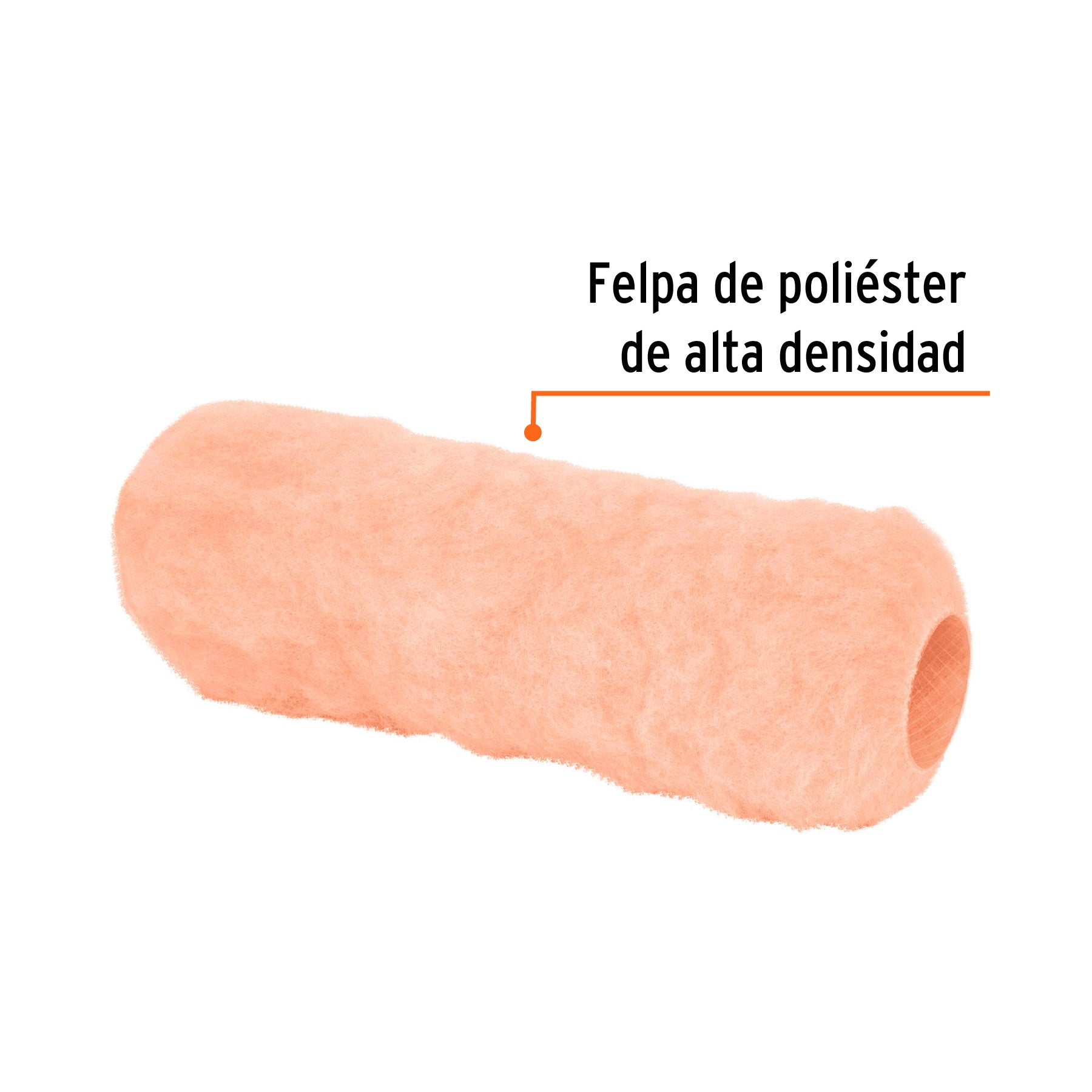 Felpa para rodillo 9 x 1" superficies muy rugosas, TRUPER