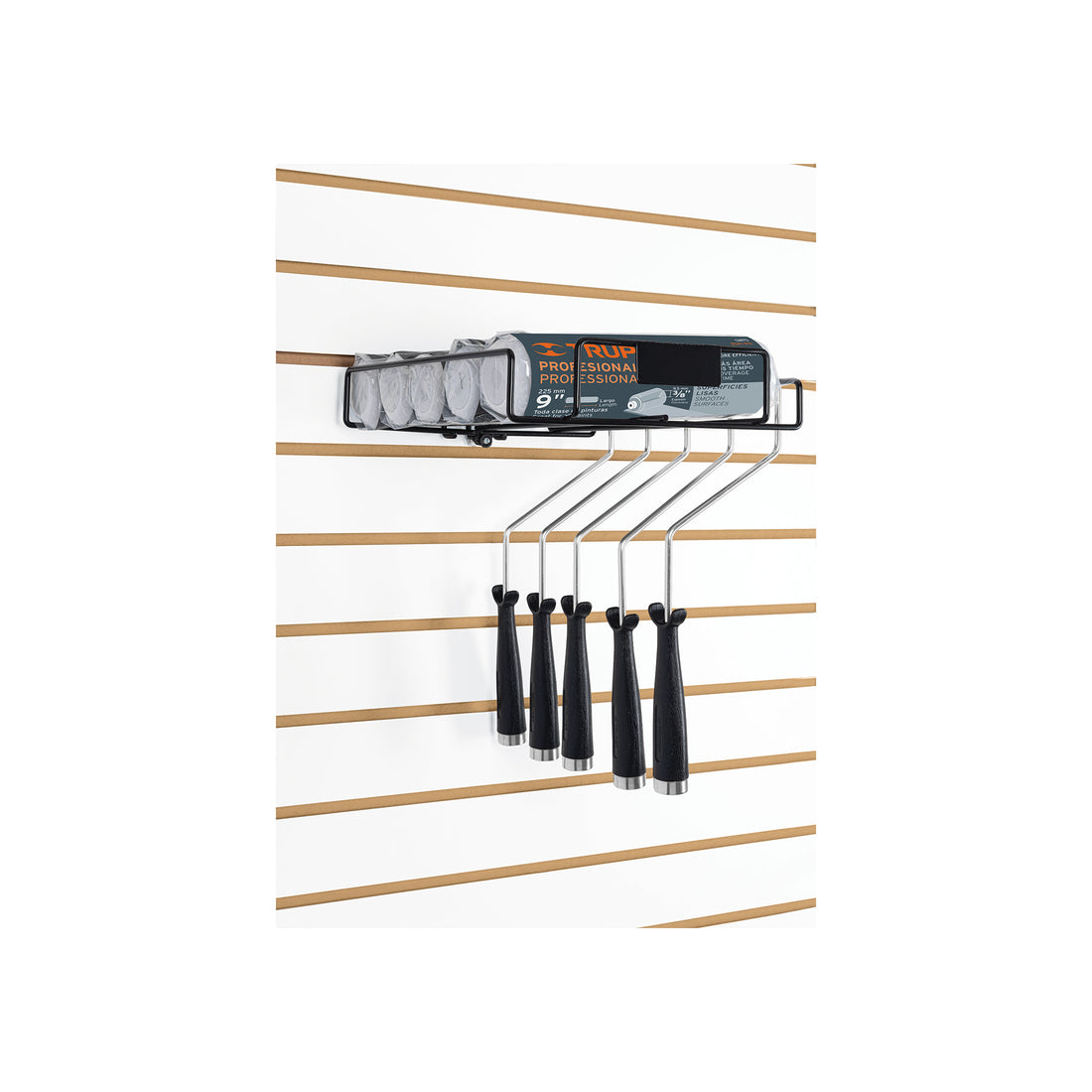 Rack para 4 rodillos para pintar de 9", TRUPER