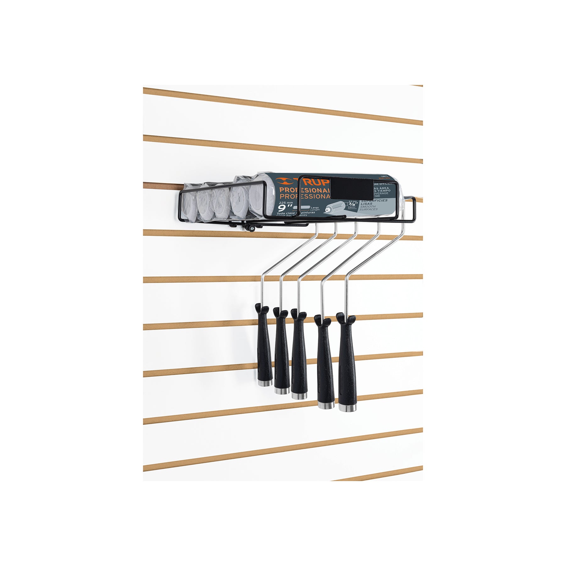 Rack para 4 rodillos para pintar de 9", TRUPER