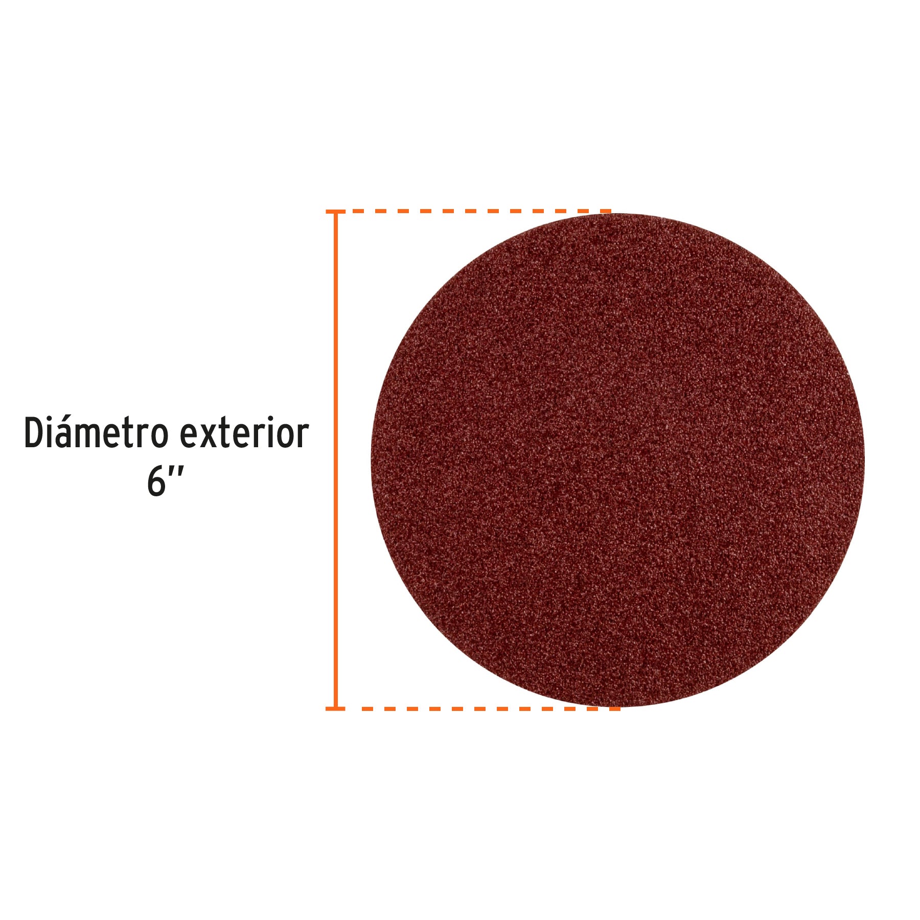 Paquete con 3 discos de lija 6" grano 100, para PUL-4X6T