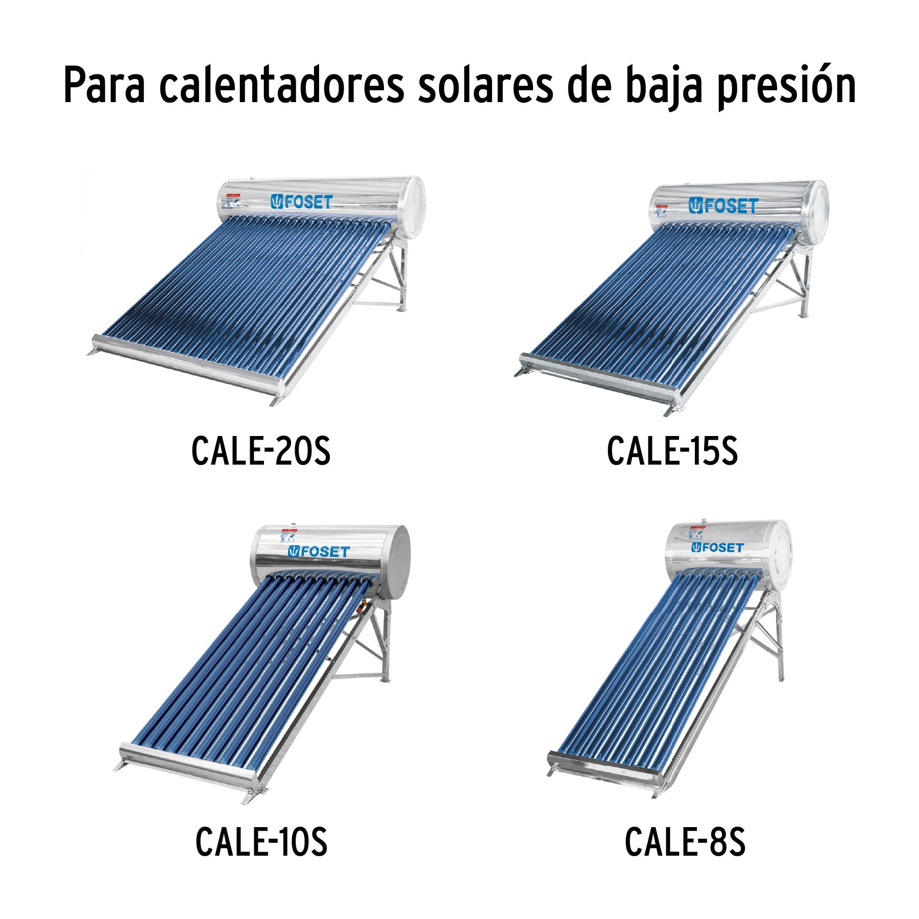 Ánodo de magnesio para calentador solar, 3/4", FOSET