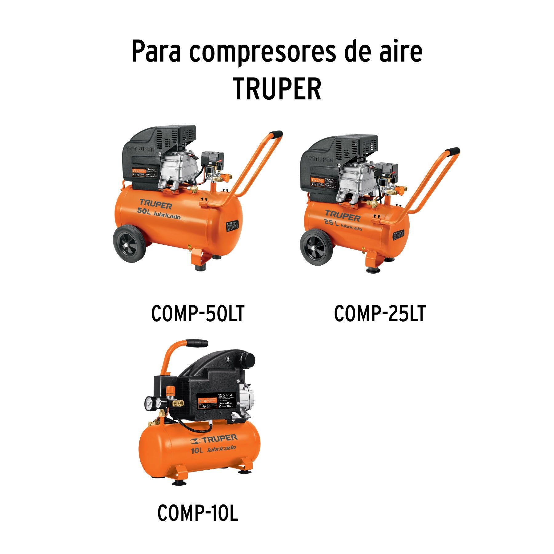 Válvula anti-retorno para compresor, 25/50/10L, TRUPER