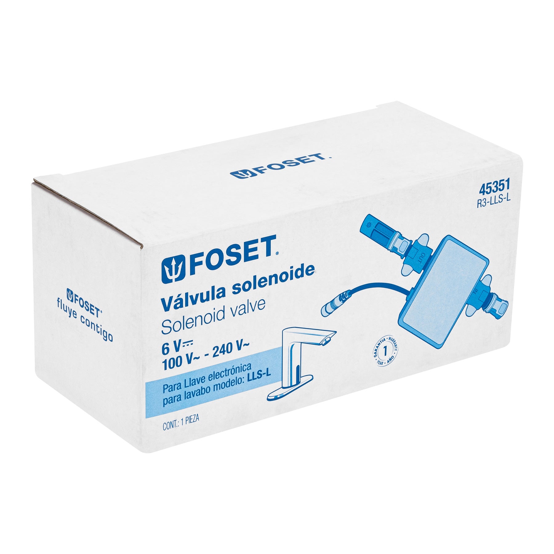 Válvula solenoide para llave de sensor LLS-L, FOSET