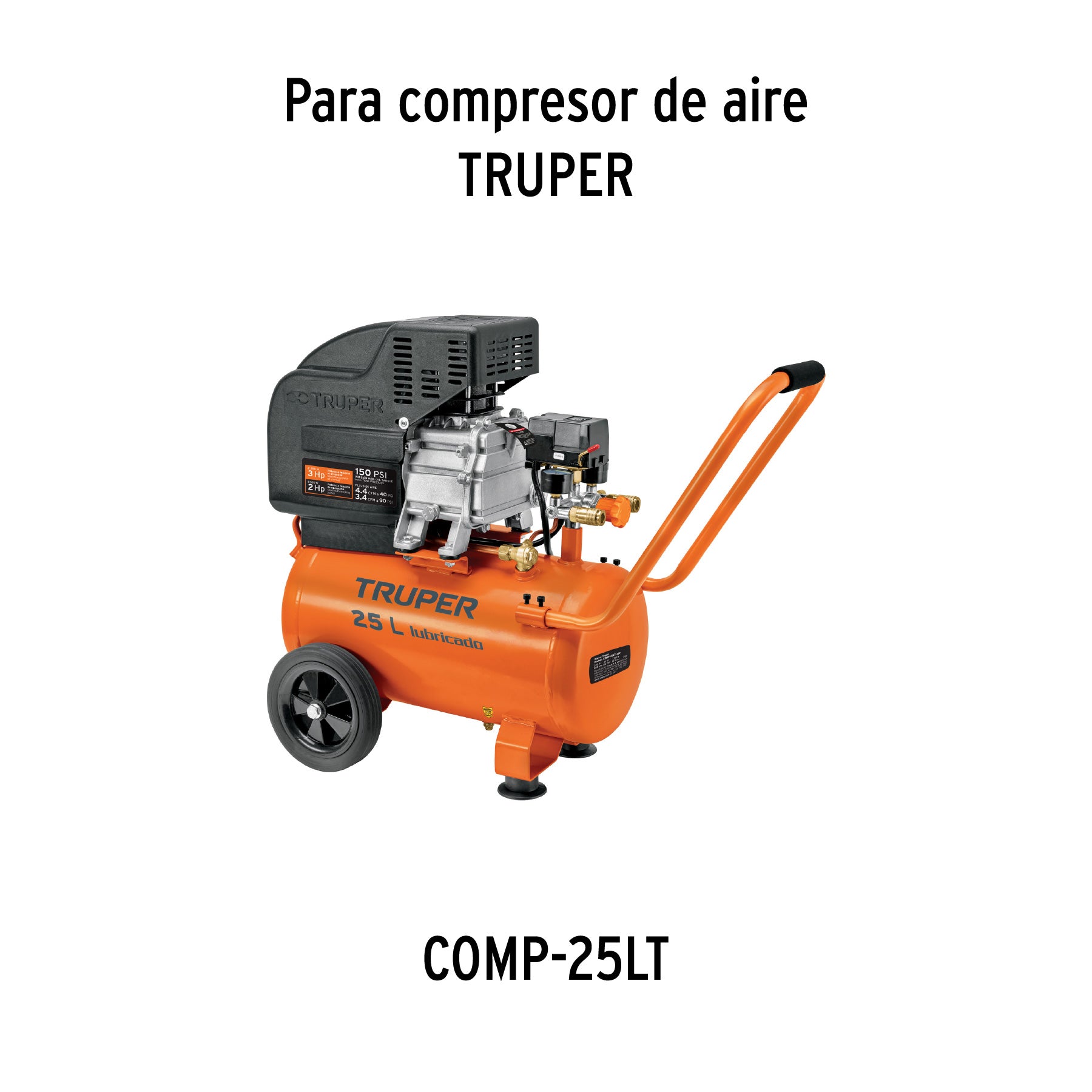 2 ruedas 1-1/2" para compresores Grupo 4, TRUPER