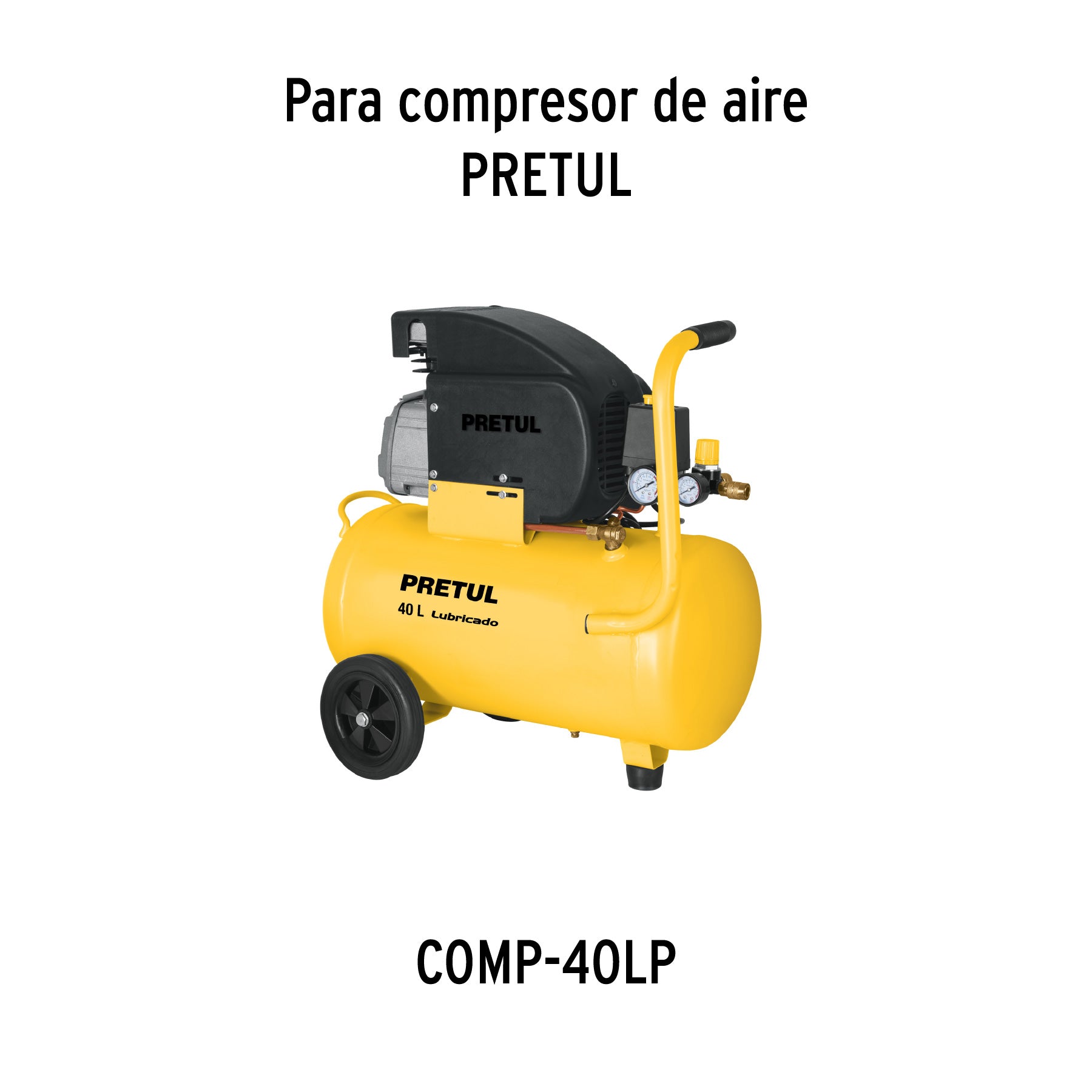 2 ruedas 1-1/2" para compresores Grupo 4, TRUPER