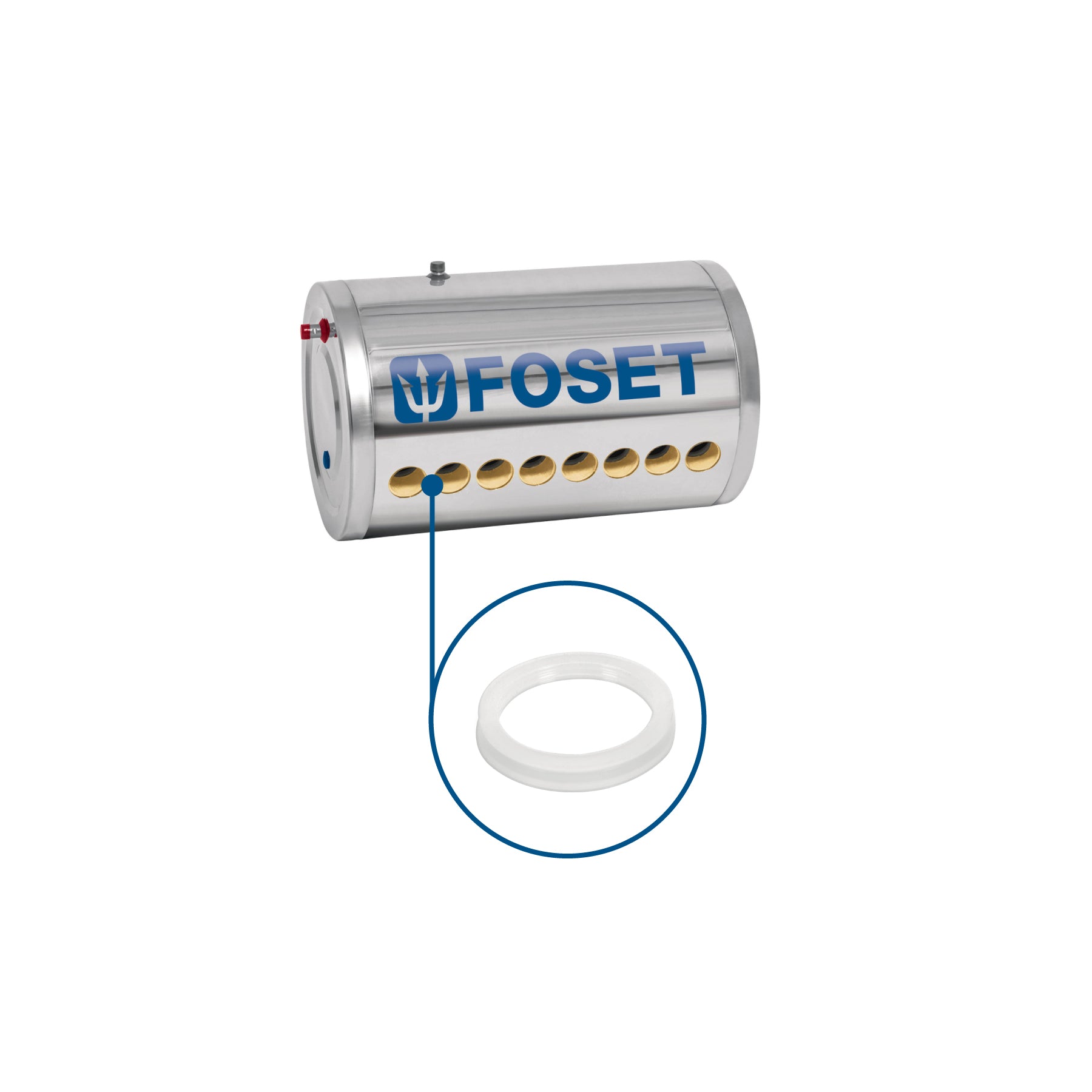 Empaque de silicón para calentador solar, 58 mm, FOSET