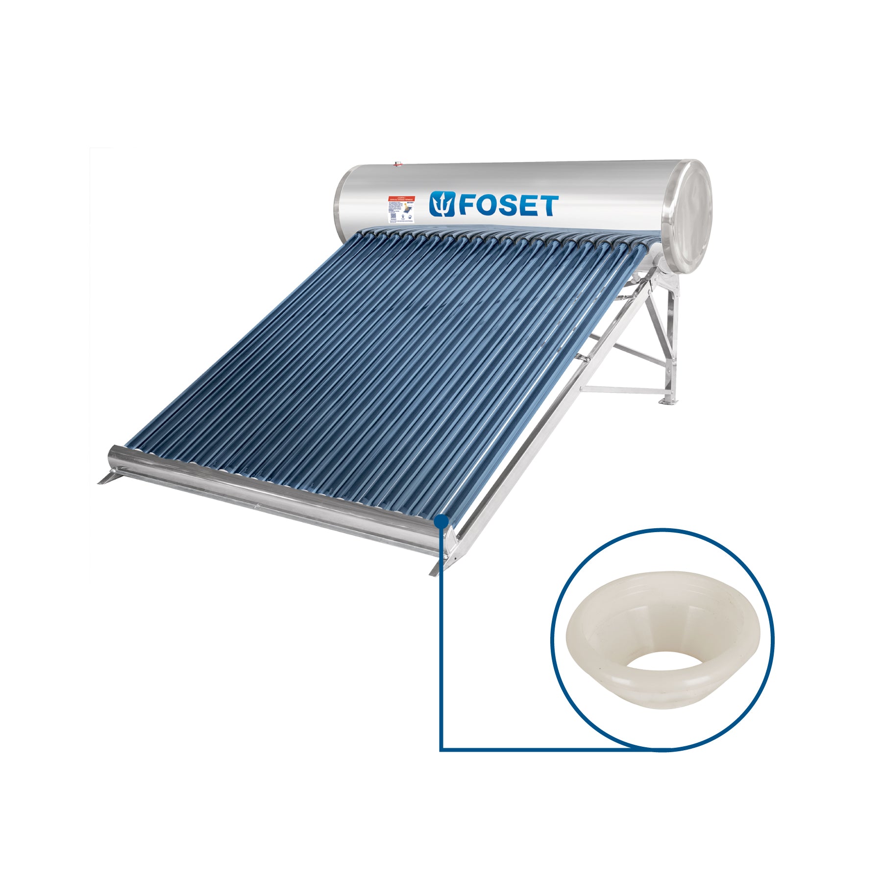 Empaque de silicón para calentador solar, 58 mm, FOSET