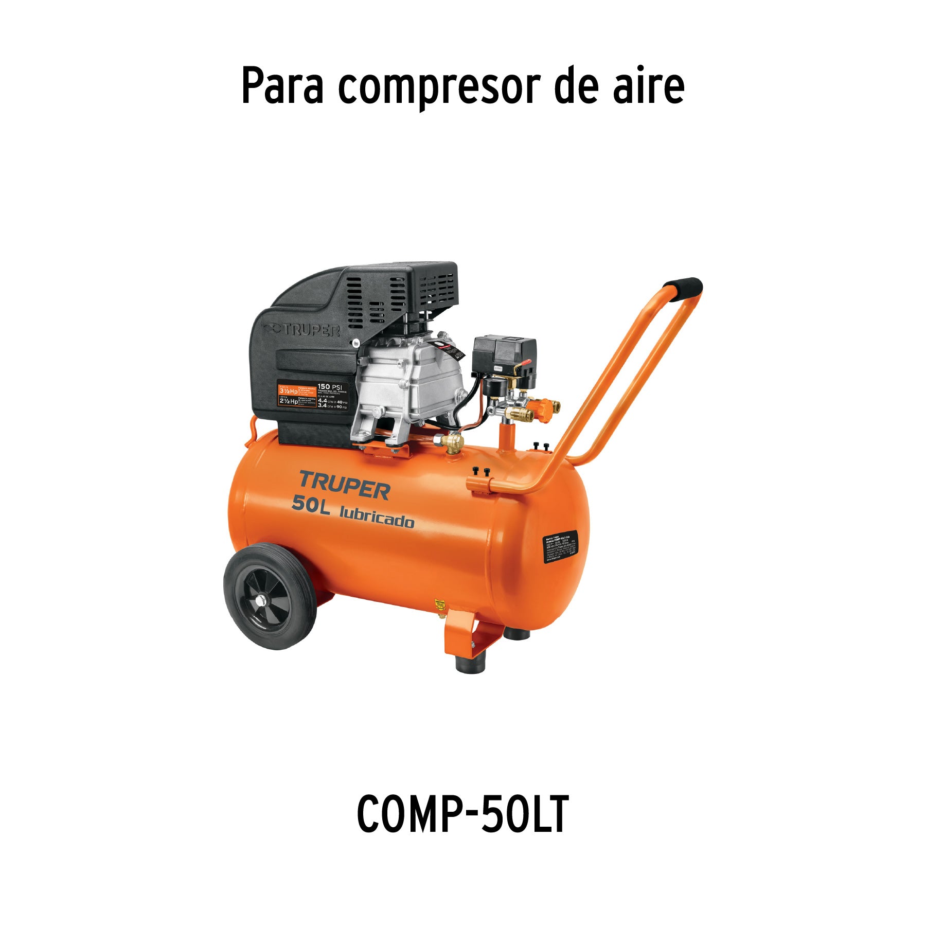 2 ruedas 1-3/8" para compresores Grupo 3, TRUPER