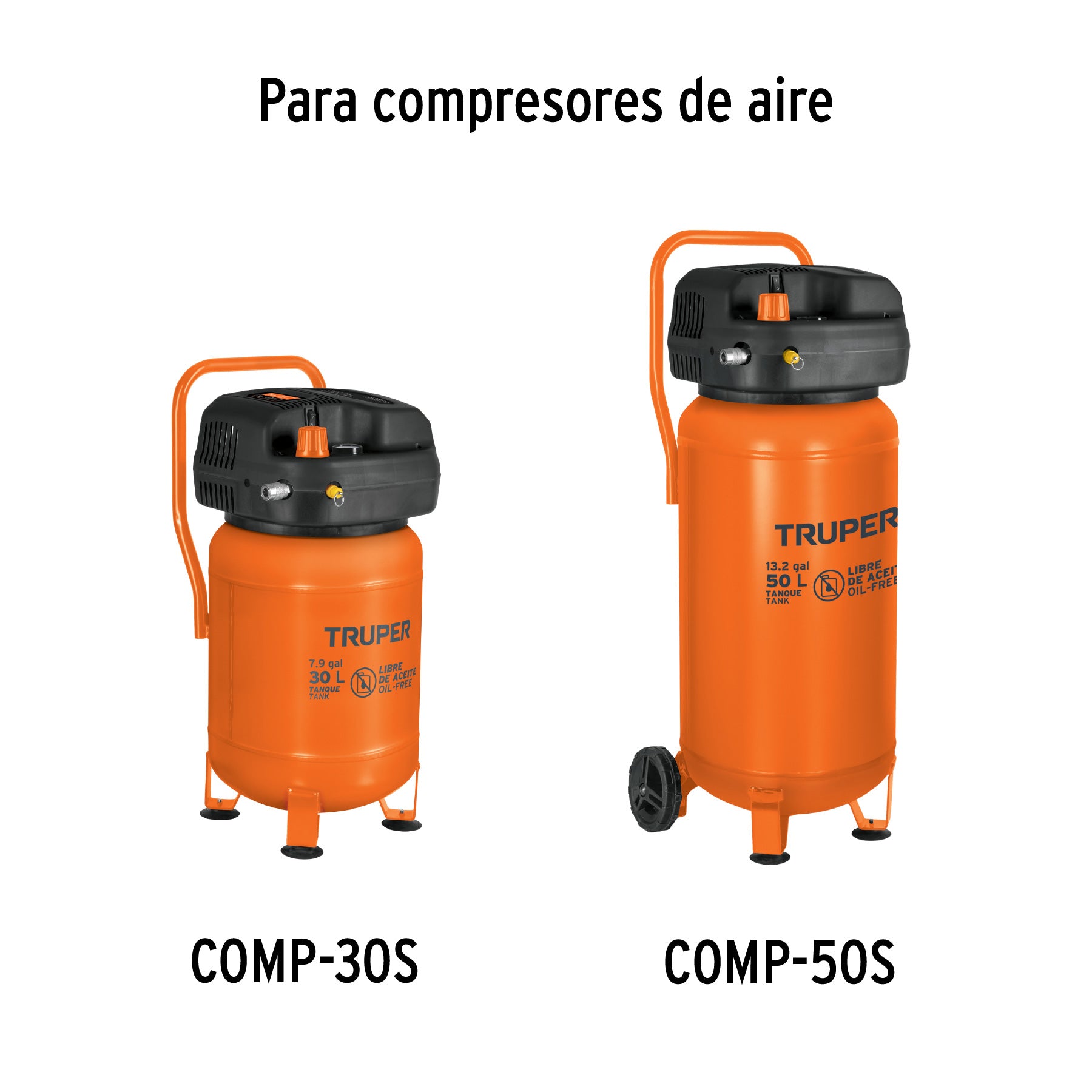 1 pata de goma para compresores Grupo 7, TRUPER