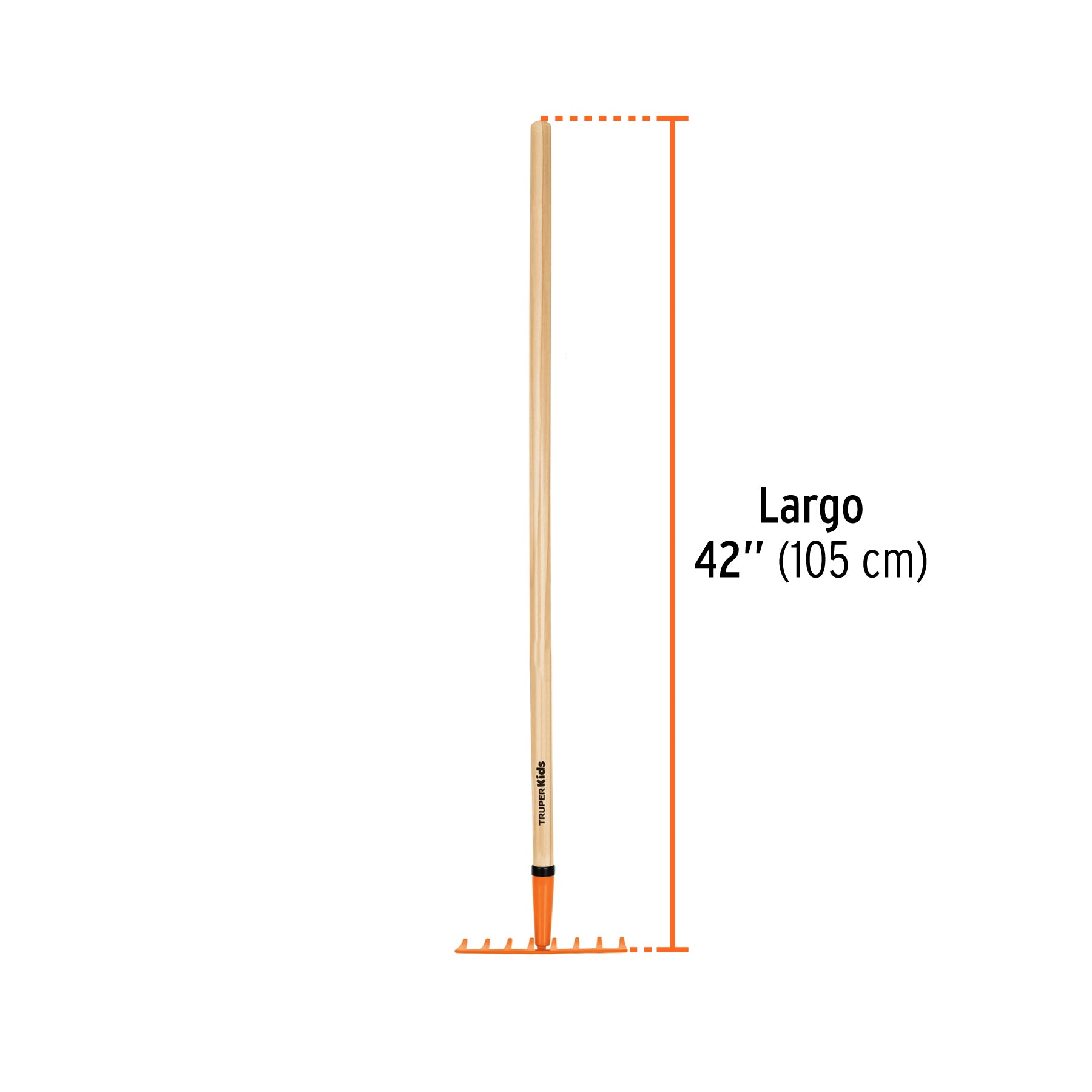 Rastrillo para niños, mango de 42", TRUPER