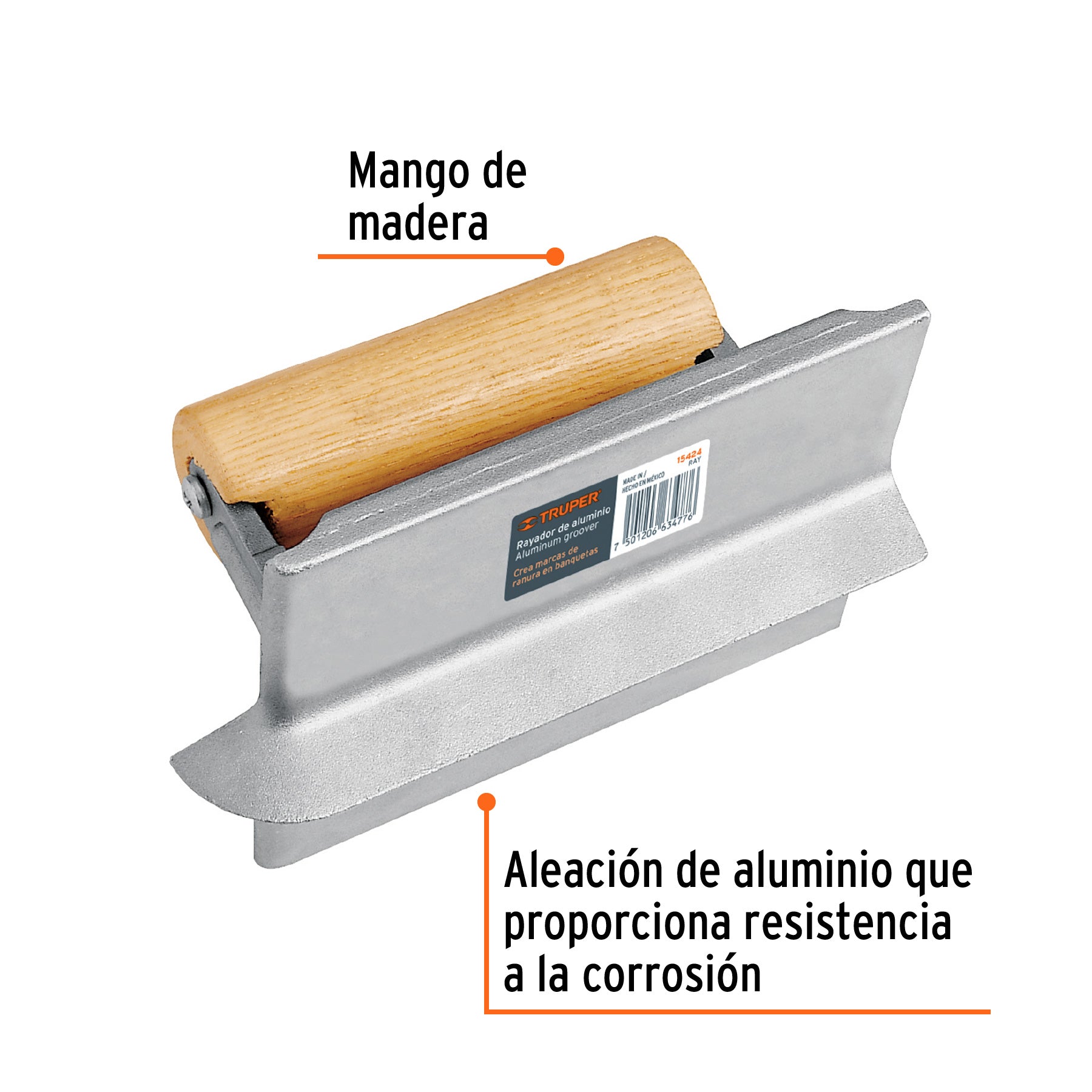 Rayador de aluminio, TRUPER