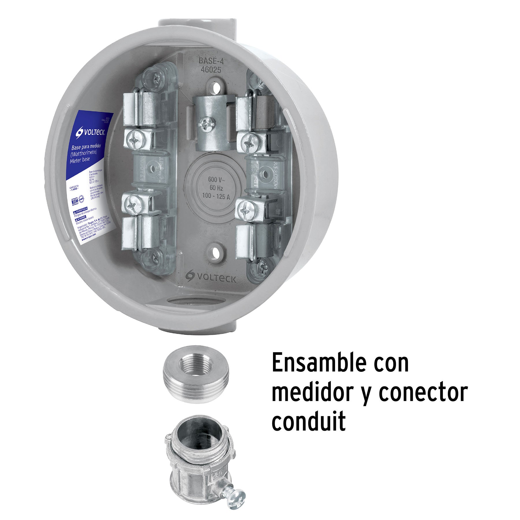Reducción bushing de 1-1/4" a 1/2", VOLTECK