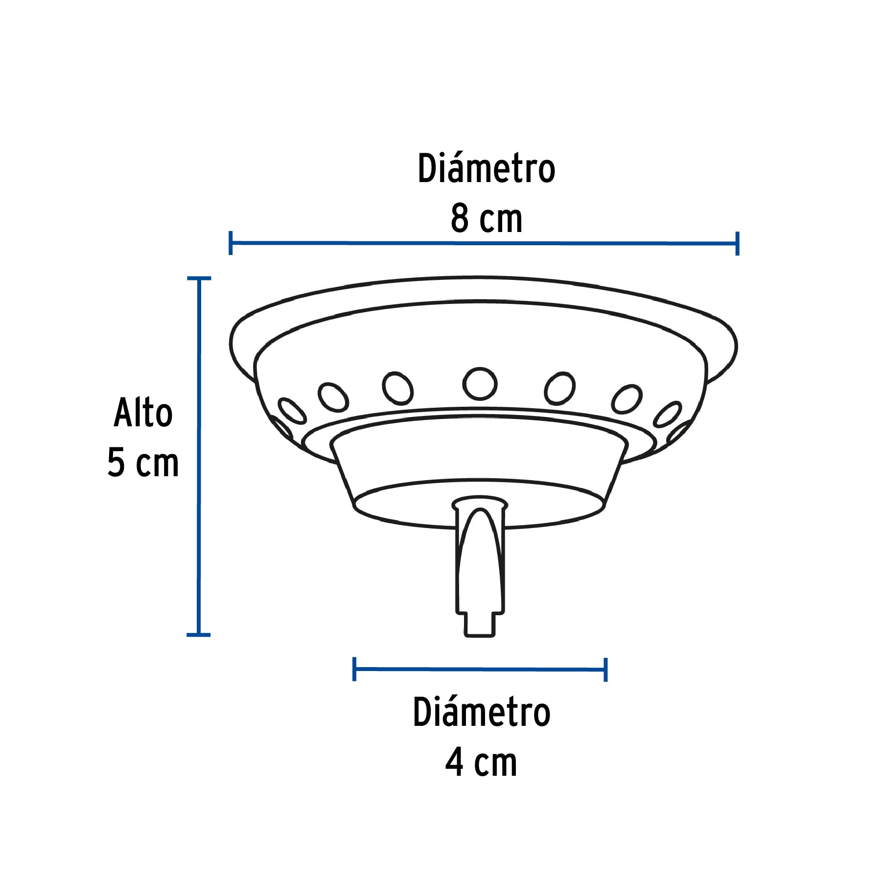 Canastilla inox para contracanasta 3-1/2", FOSET