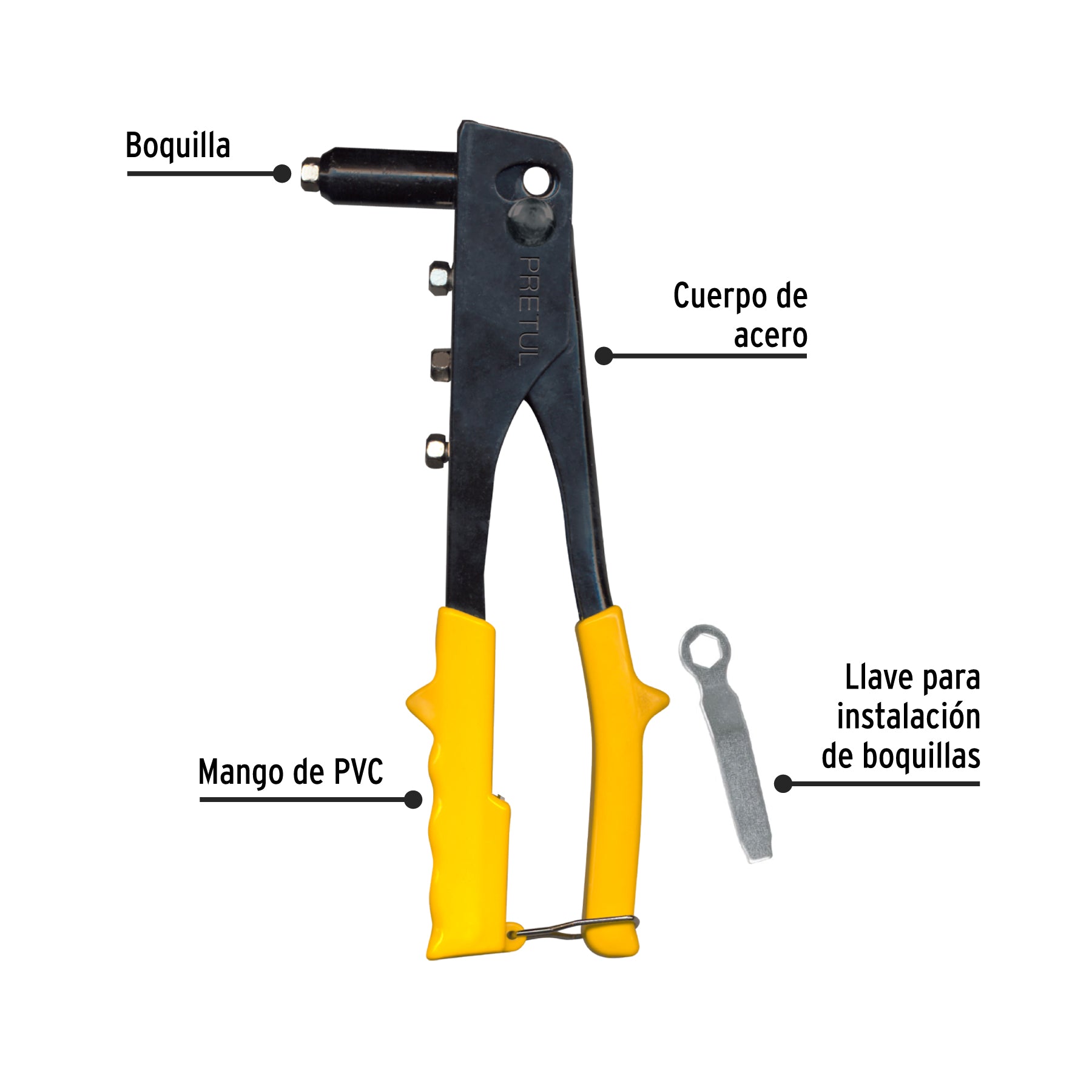 Remachadora 10", PRETUL