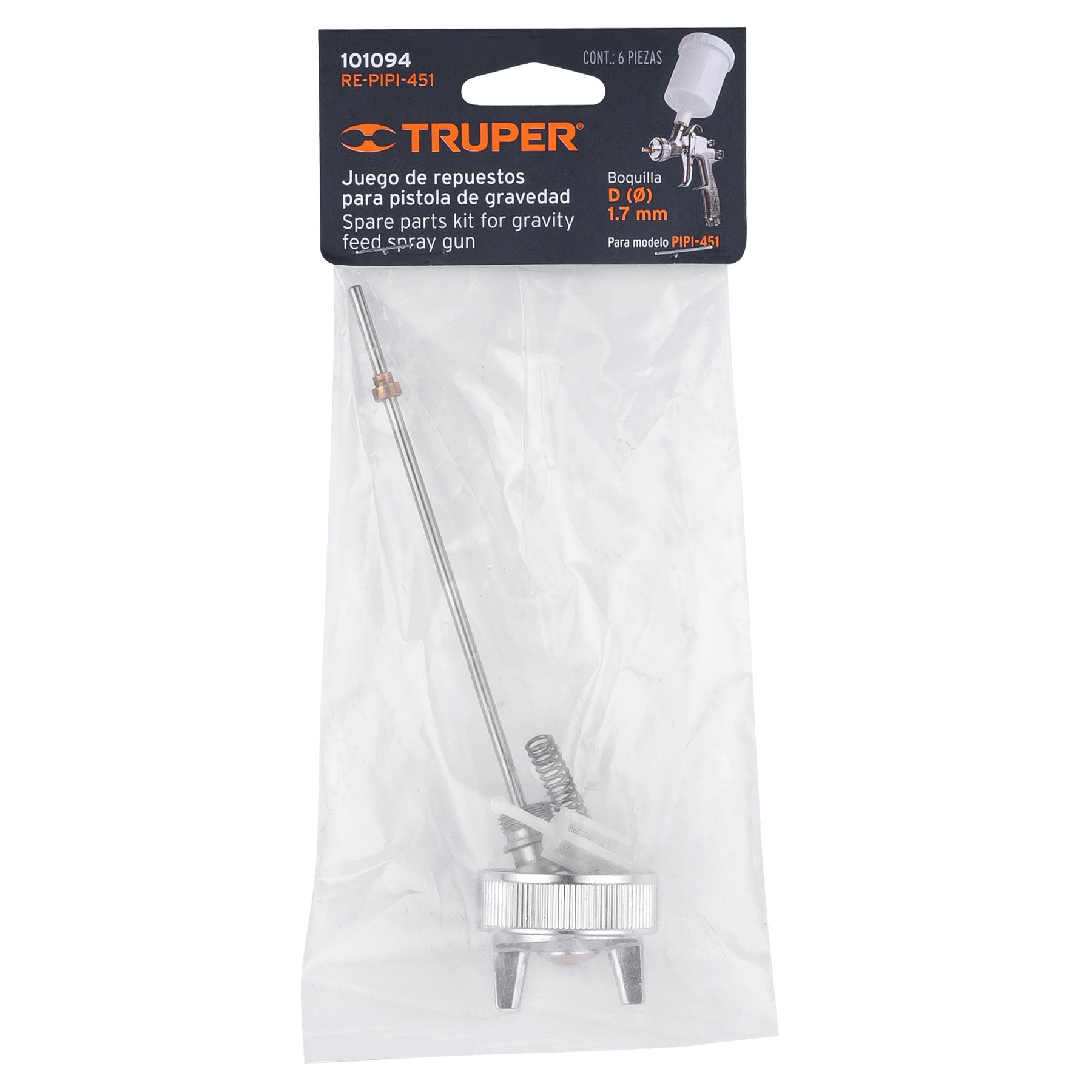 Repuestos para pistola para pintar PIPI-451, TRUPER