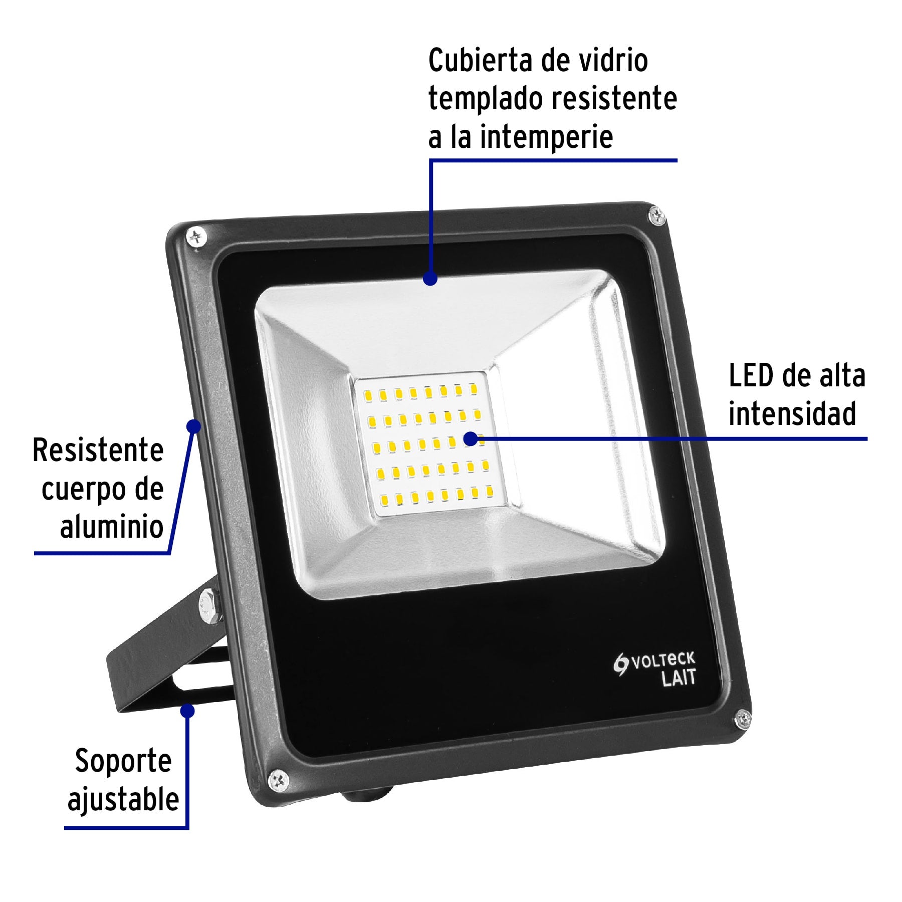 Reflector LED para exteriores 20W 3000K, VOLTECK