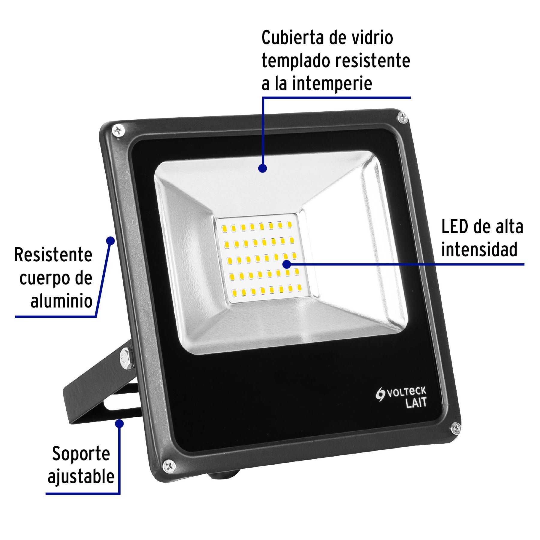 Reflector LED para exteriores 20W 6500K, VOLTECK
