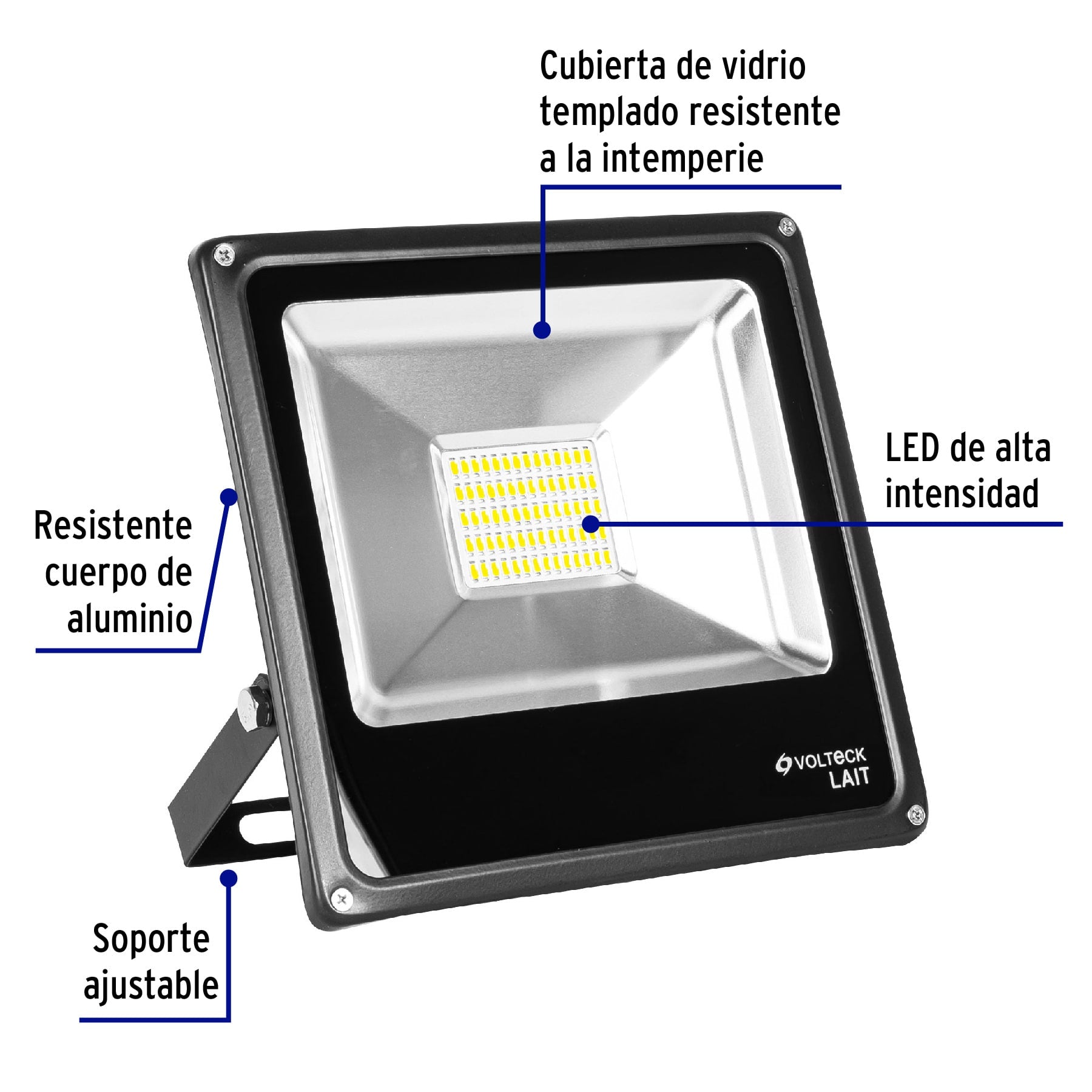 Reflector LED para exteriores 30W 6500K, VOLTECK