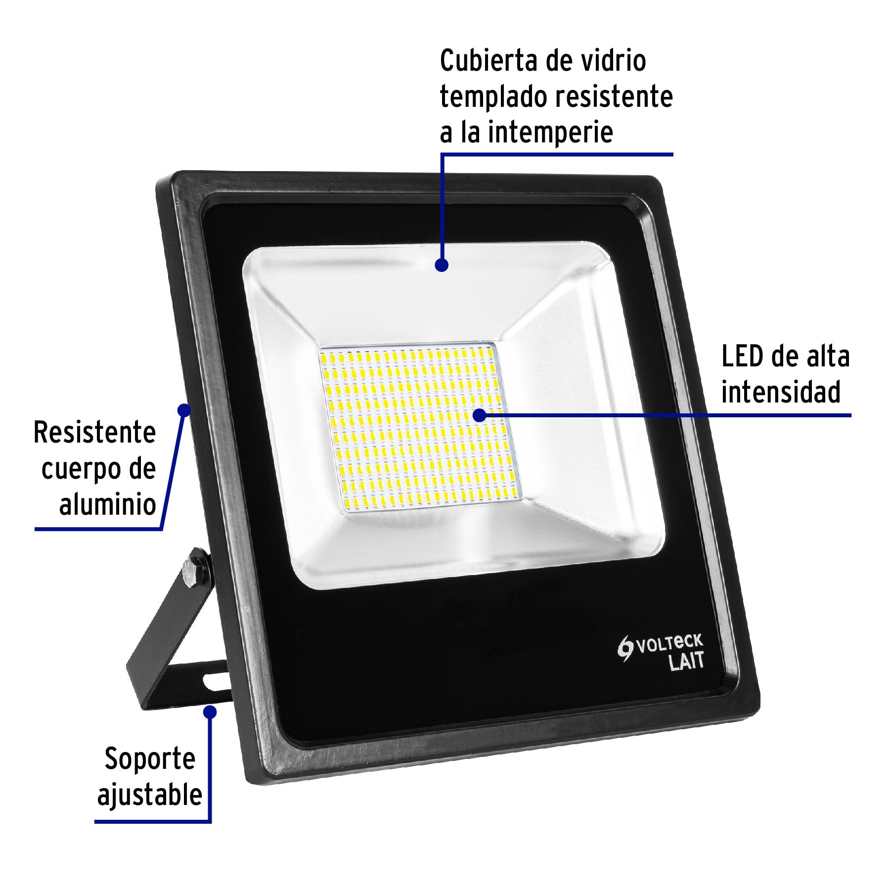 Reflector LED para exteriores 100W 3000K, VOLTECK