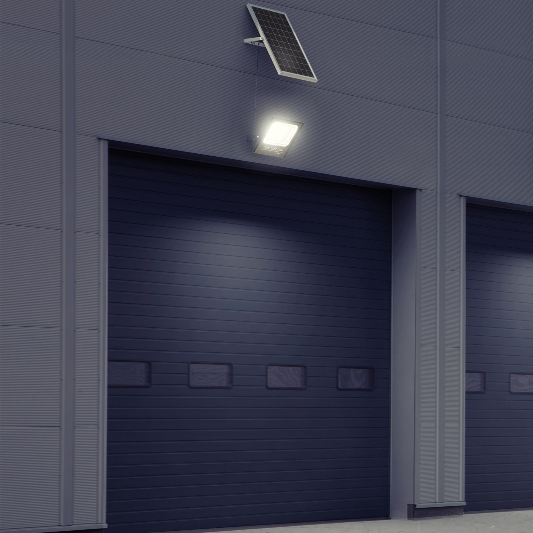 Reflector LED con panel solar 200W 6500K, VOLTECK