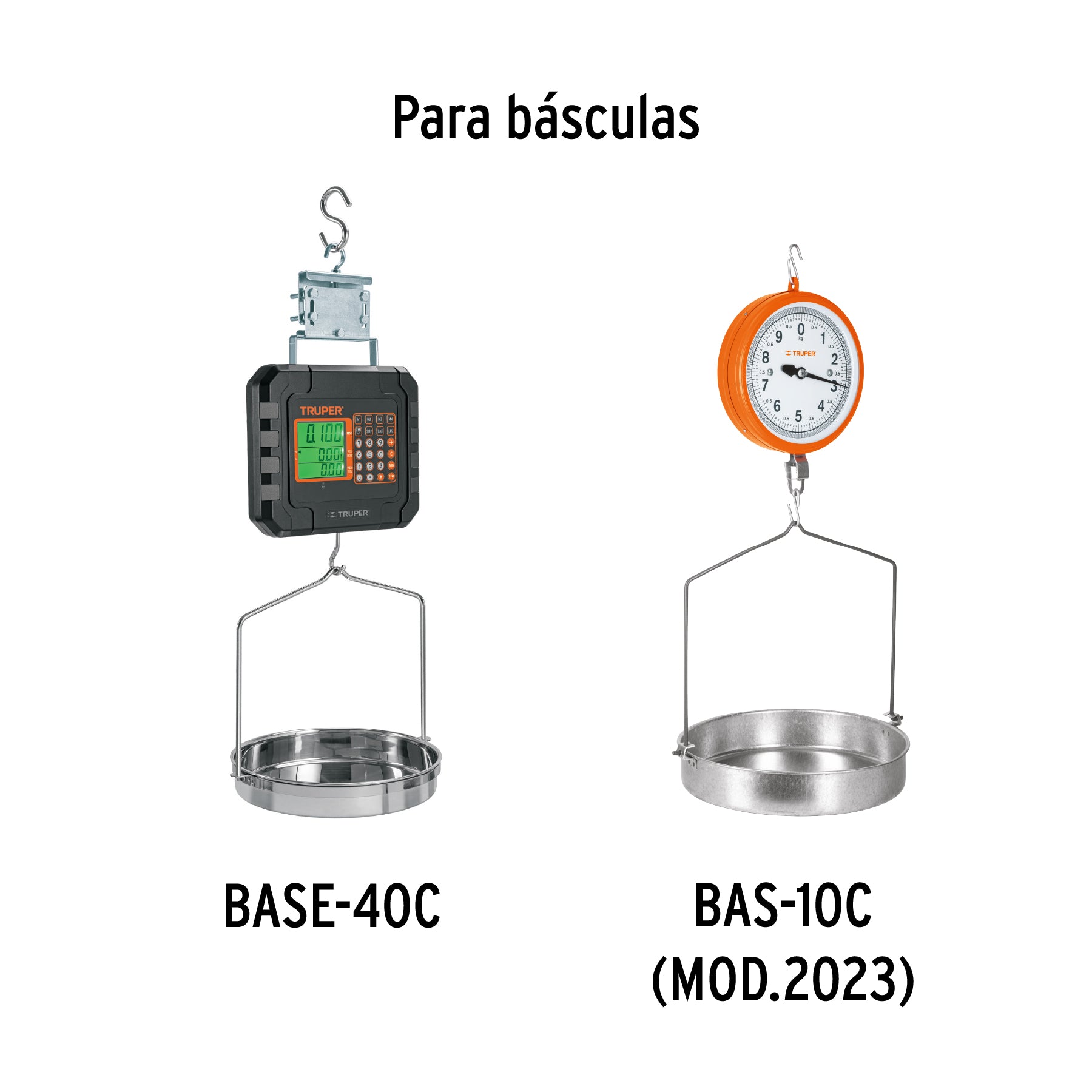 Charola para báscula mecánica colgante, TRUPER