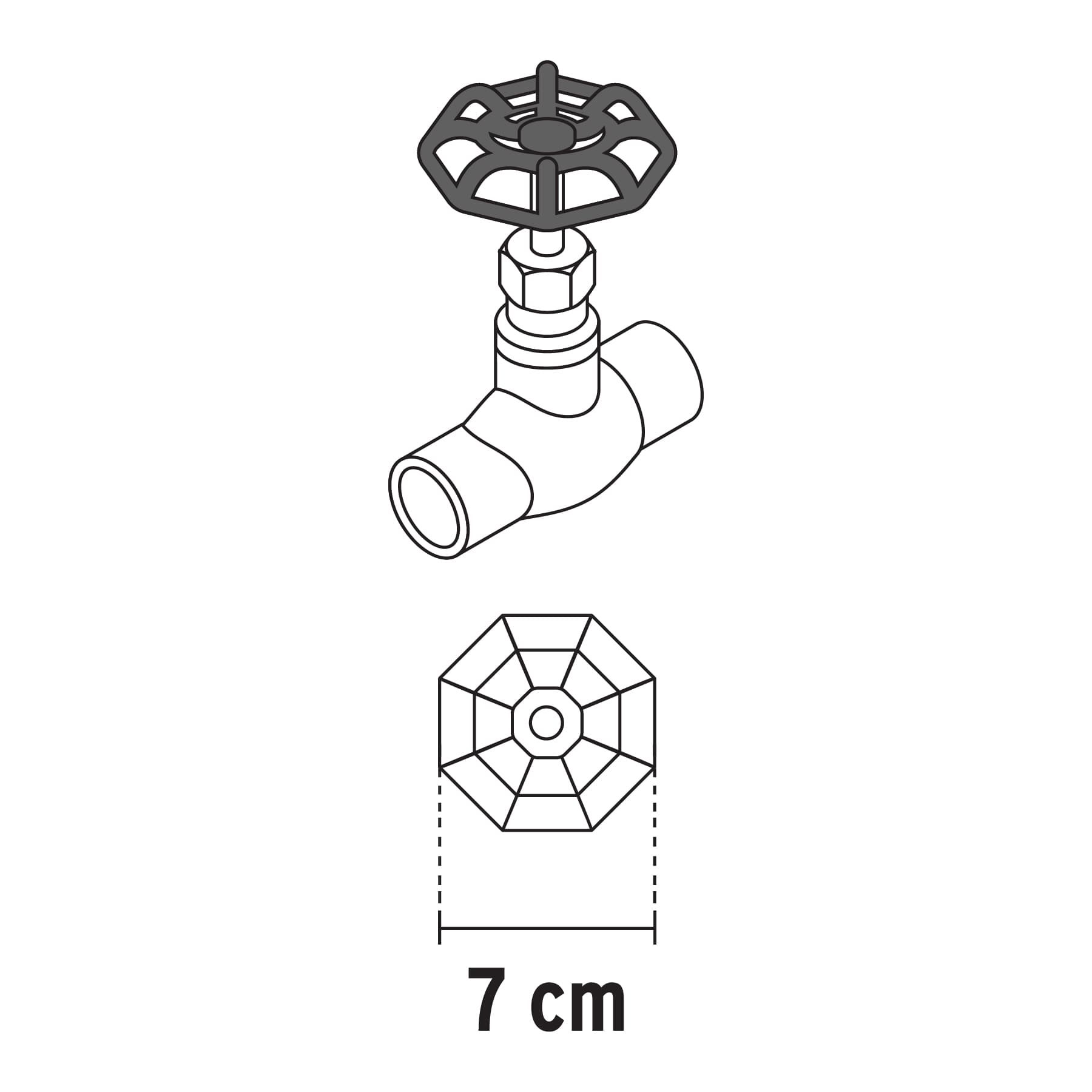 Repuesto de volante para válvulas de globo de 1", FOSET