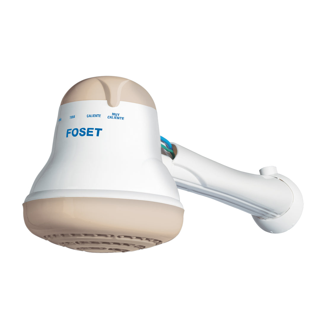 Regadera eléctrica, 4 temperaturas, 14.5cm, beige, FOSET