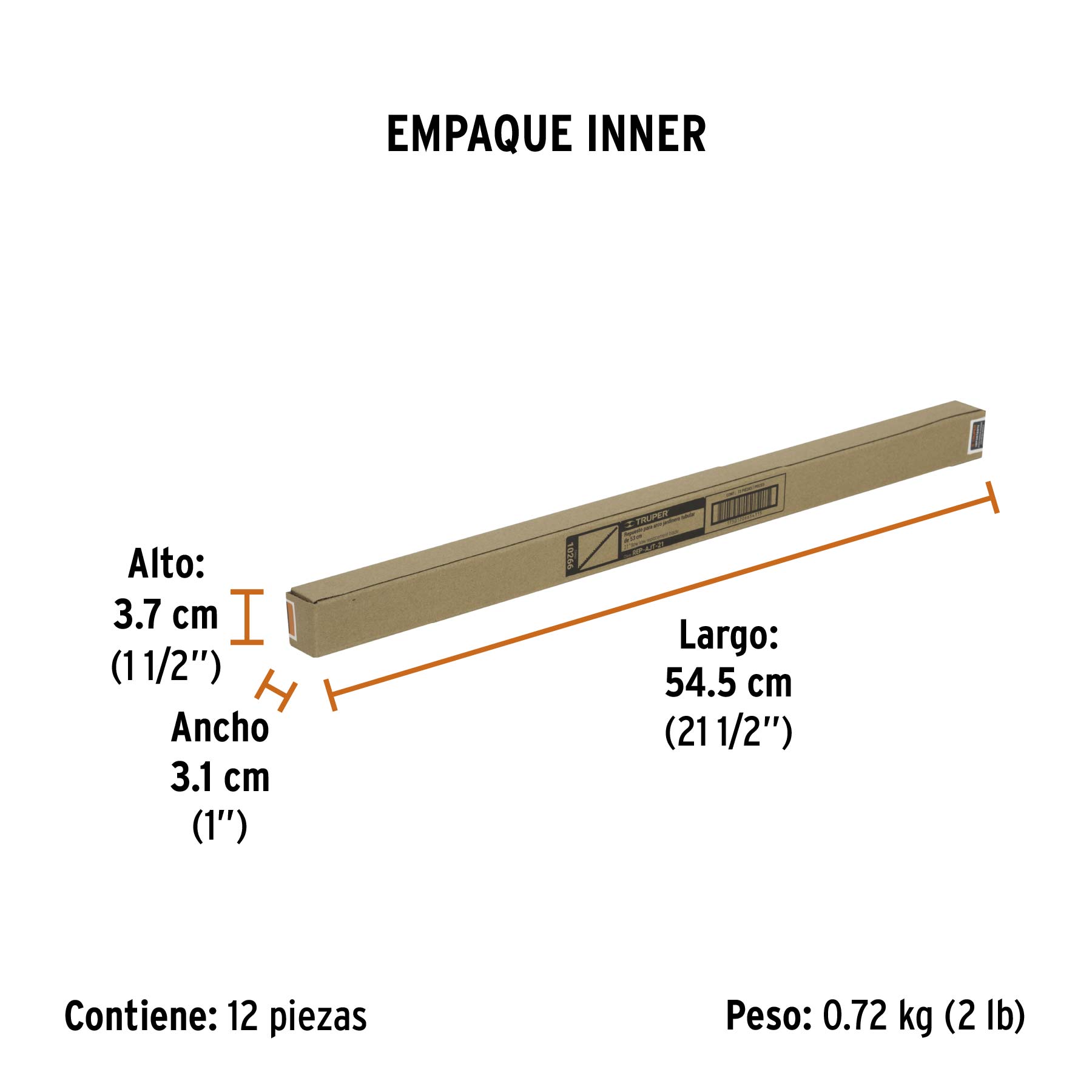 Segueta de repuesto para arco jardinero AJT-21, TRUPER - Empaque