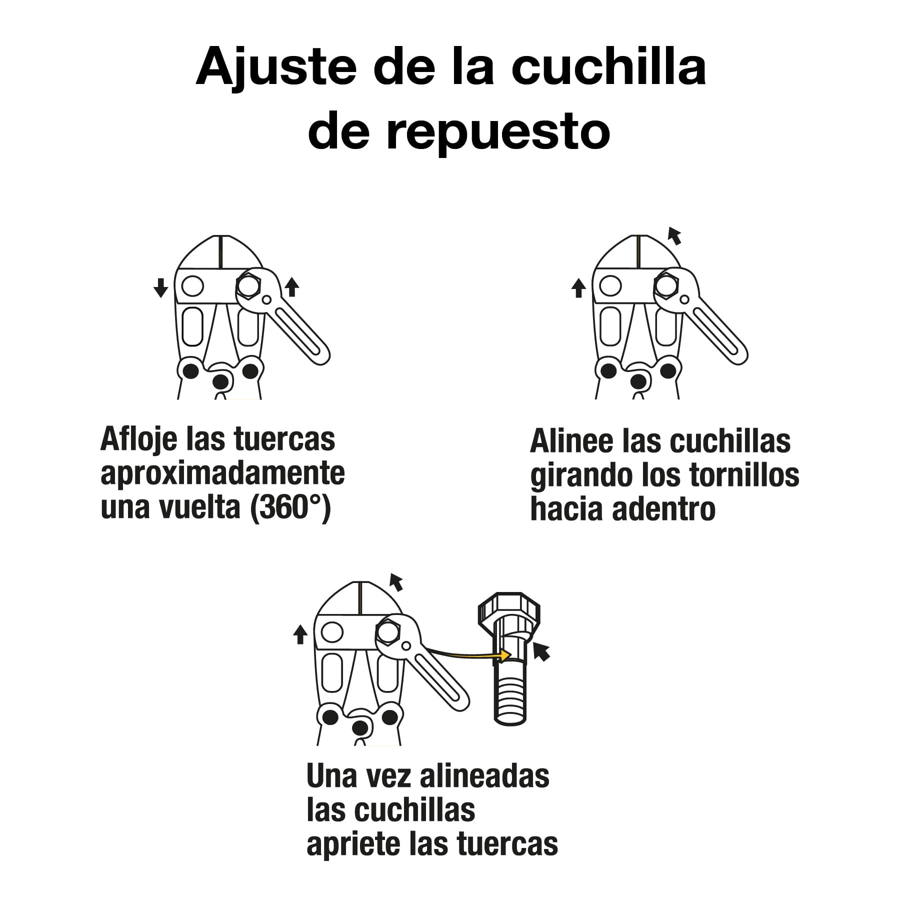 Cuchillas de repuesto para cortapernos 30", PRETUL
