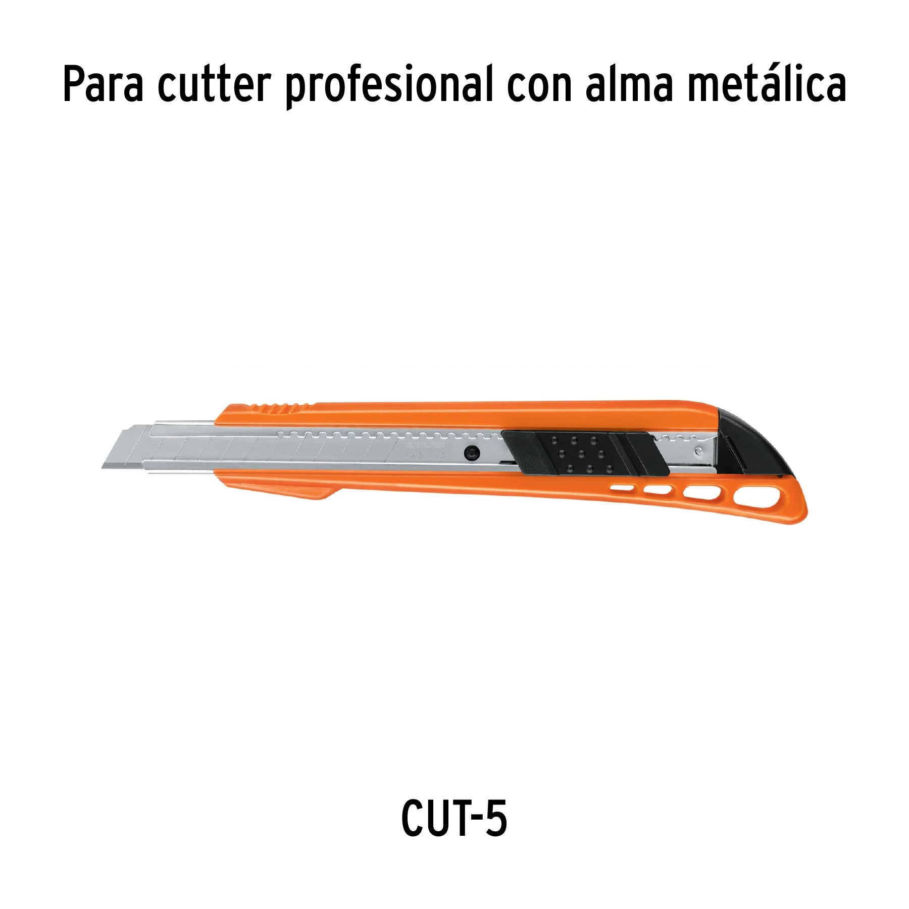Estuche con 10 cuchillas SK4 de 9 mm para cutter, TRUPER
