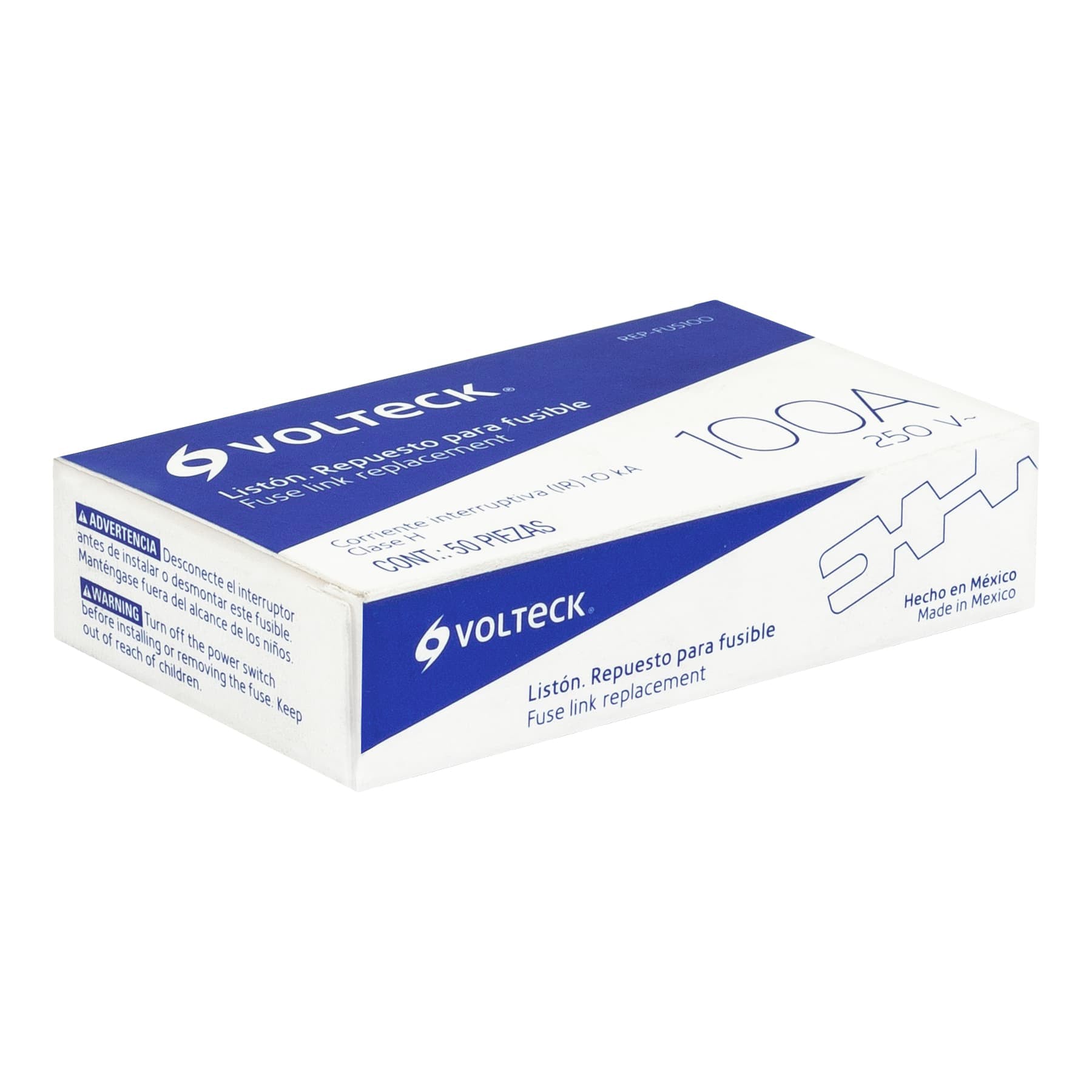 Repuesto para fusible (listón) de 100 a, VOLTECK
