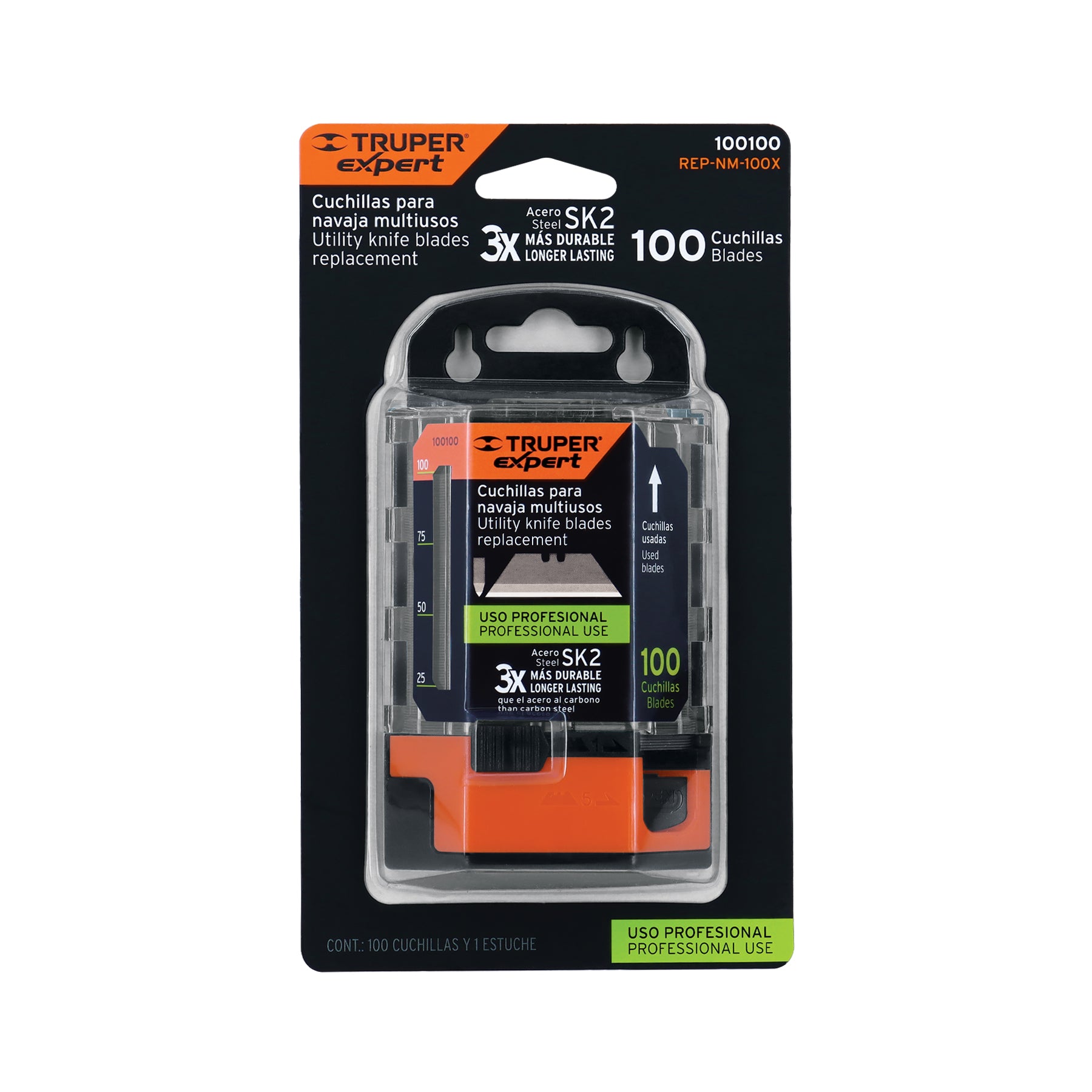 Dispensador con 100 cuchillas para NV-7X y NM-6, EXPERT