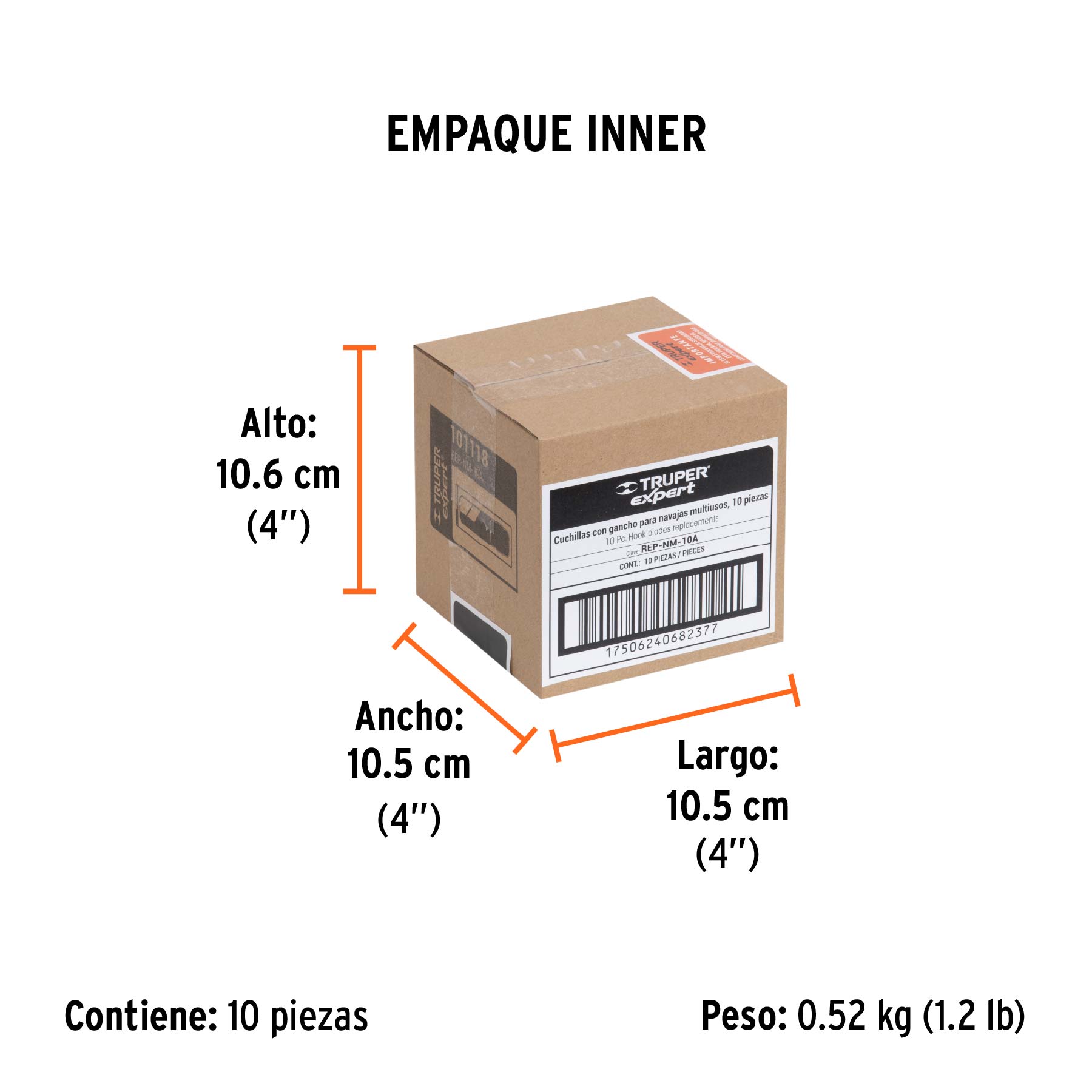 Dispensador con 10 cuchillas para acrílico para NV-7X y NM-6 - Empaque
