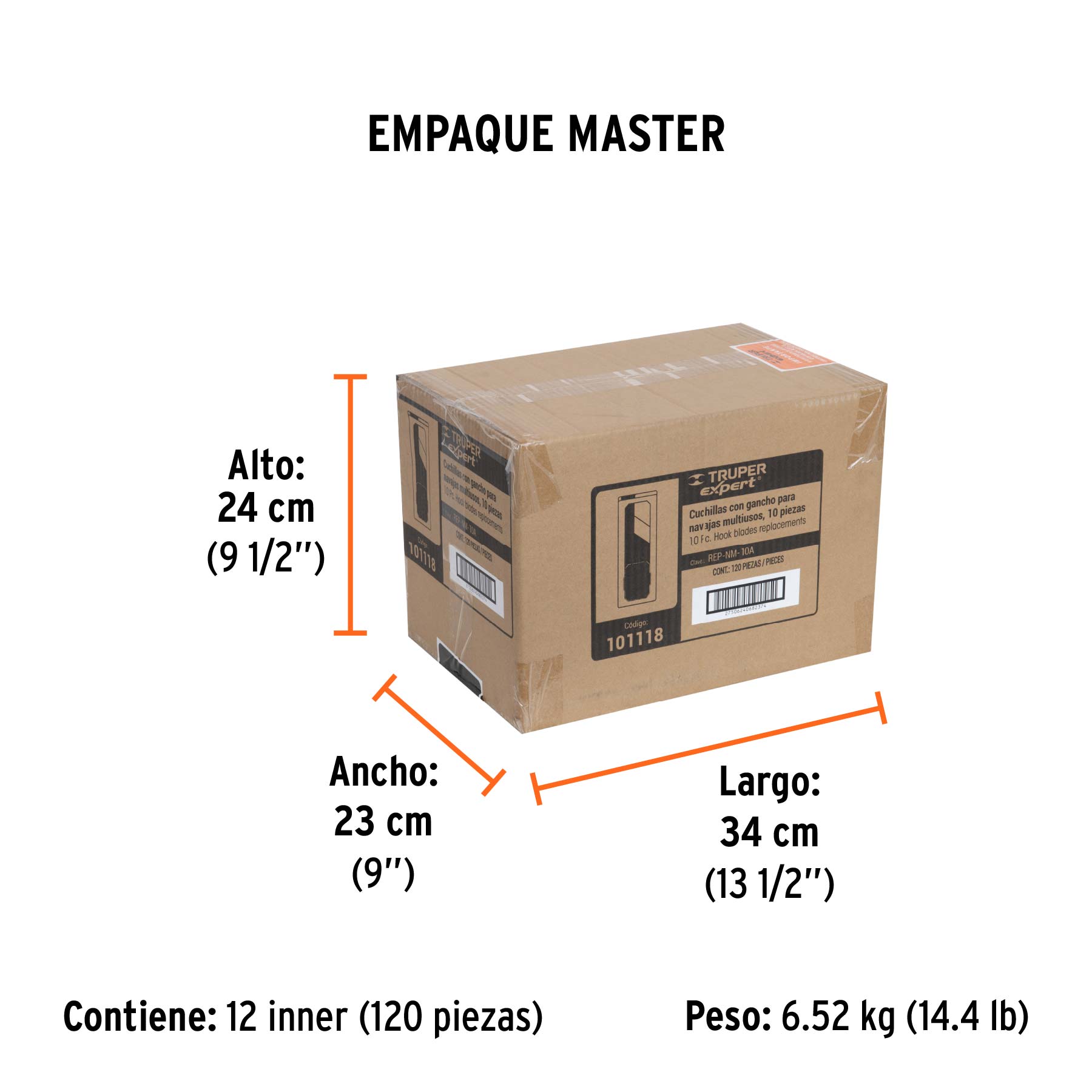 Dispensador con 10 cuchillas para acrílico para NV-7X y NM-6 - Empaque