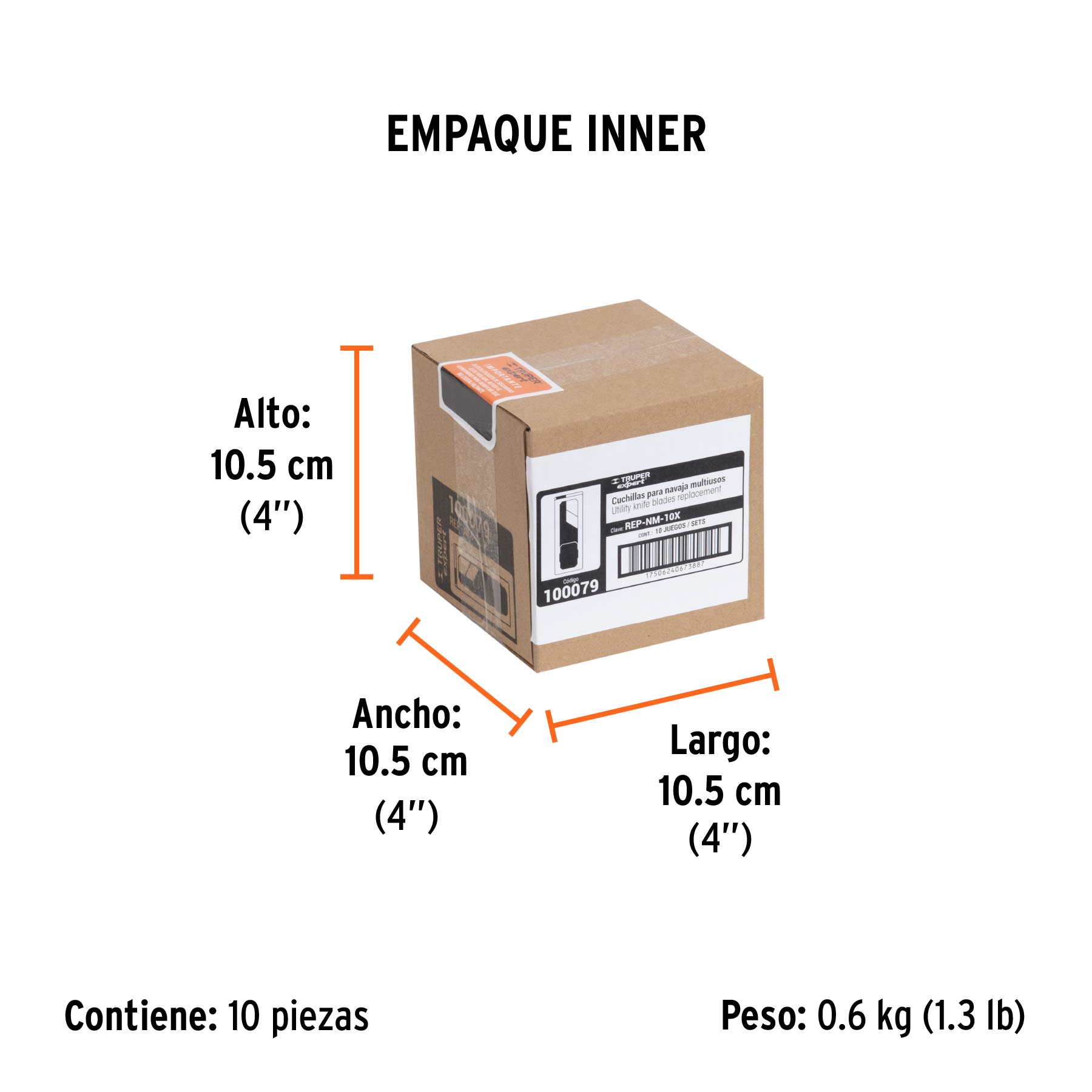 Dispensador con 10 cuchillas para NV-7X y NM-6, EXPERT - Empaque