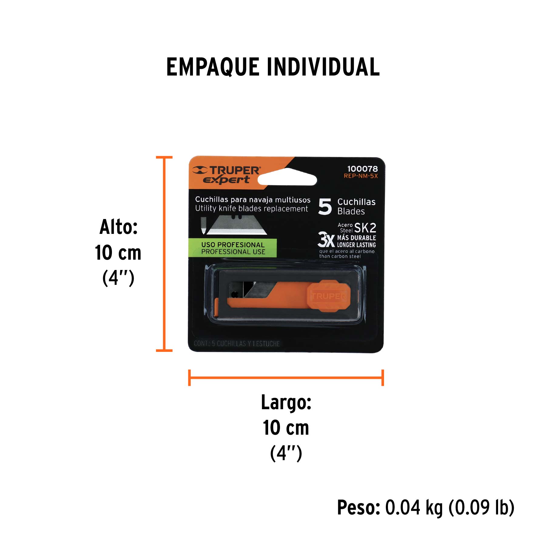 Dispensador con 5 cuchillas para NV-7X y NM-6, EXPERT - Empaque