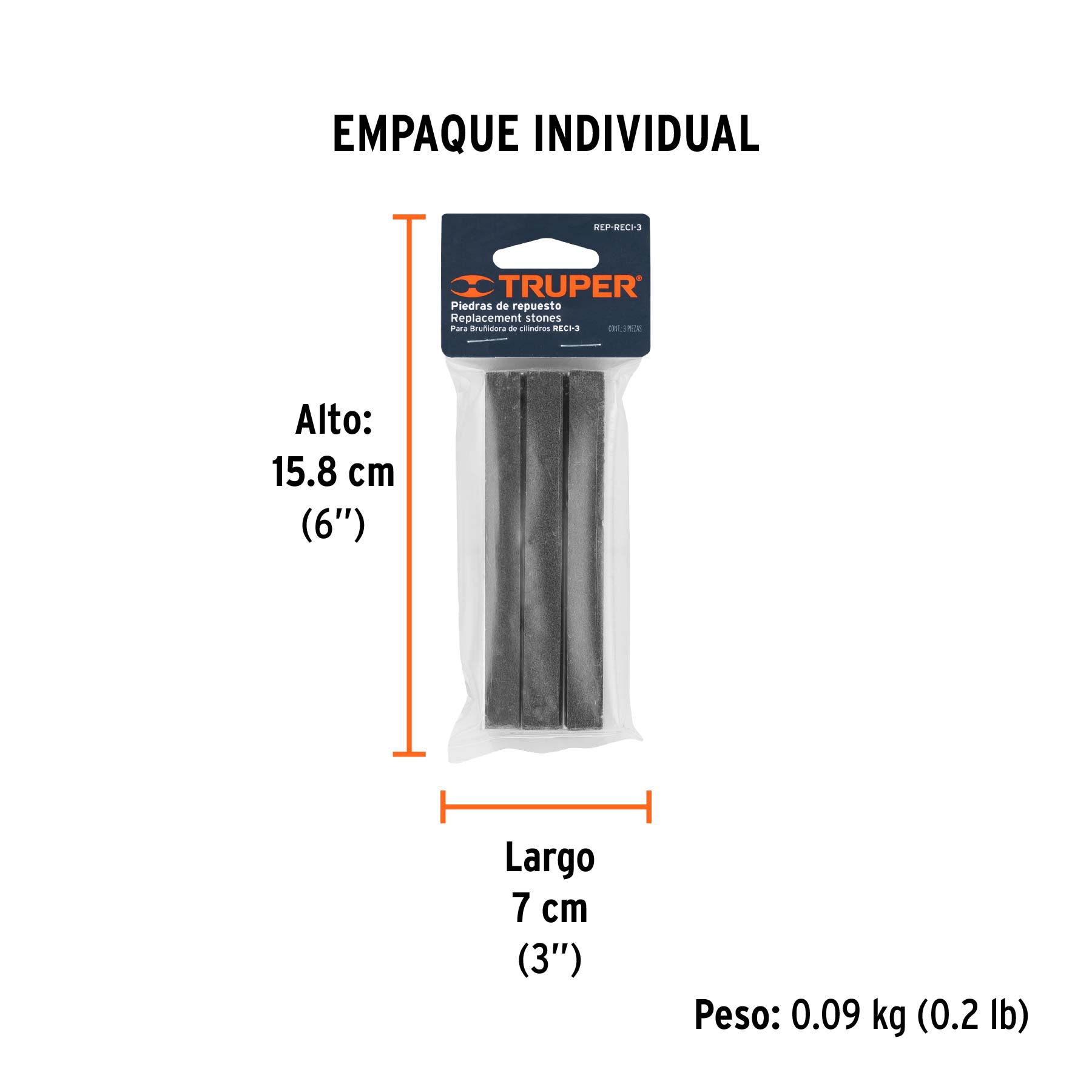 Repuesto para rectificador RECI-3, TRUPER - Empaque