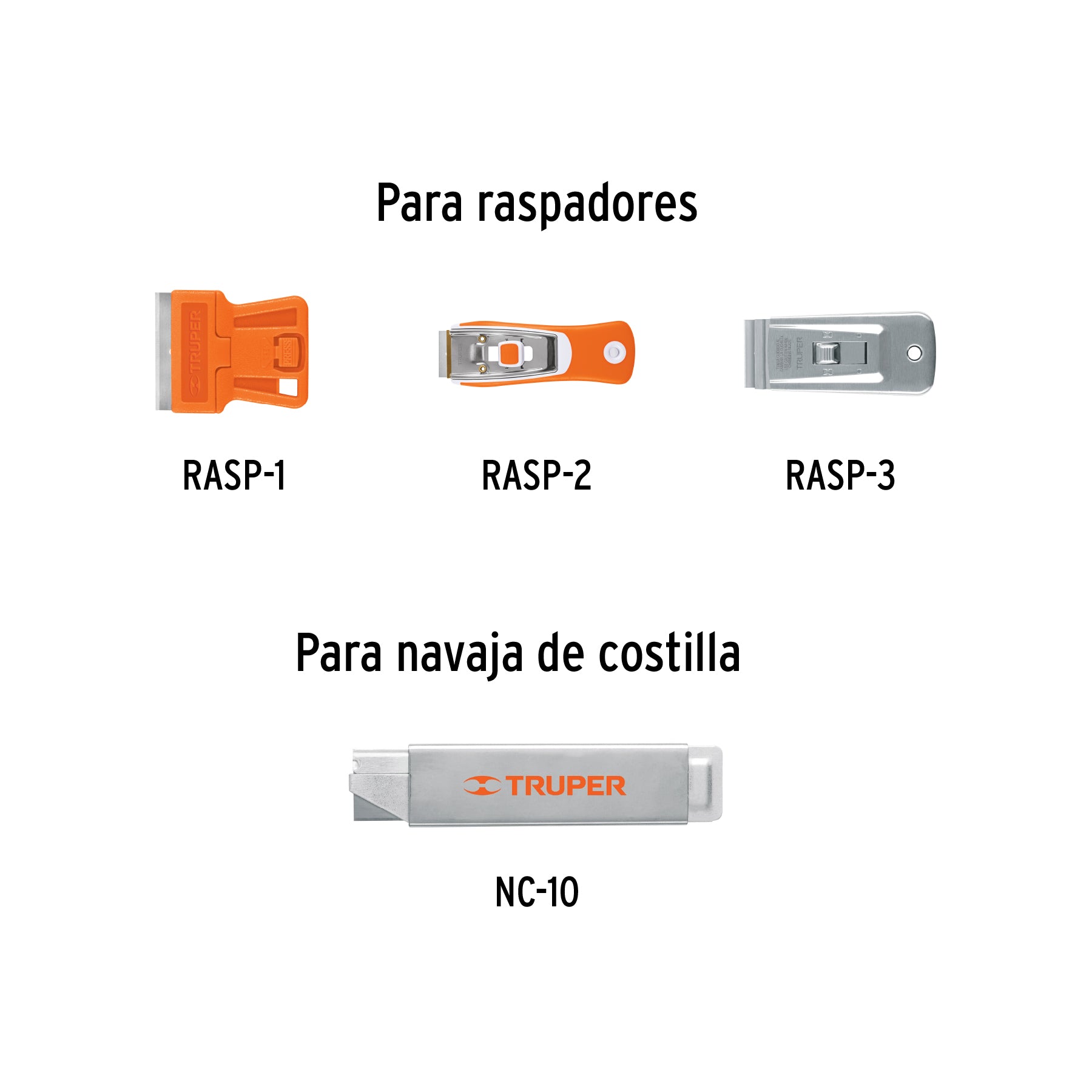 Caja con 100 cuchillas de repuesto para RASP-3,2,1 y NC-10