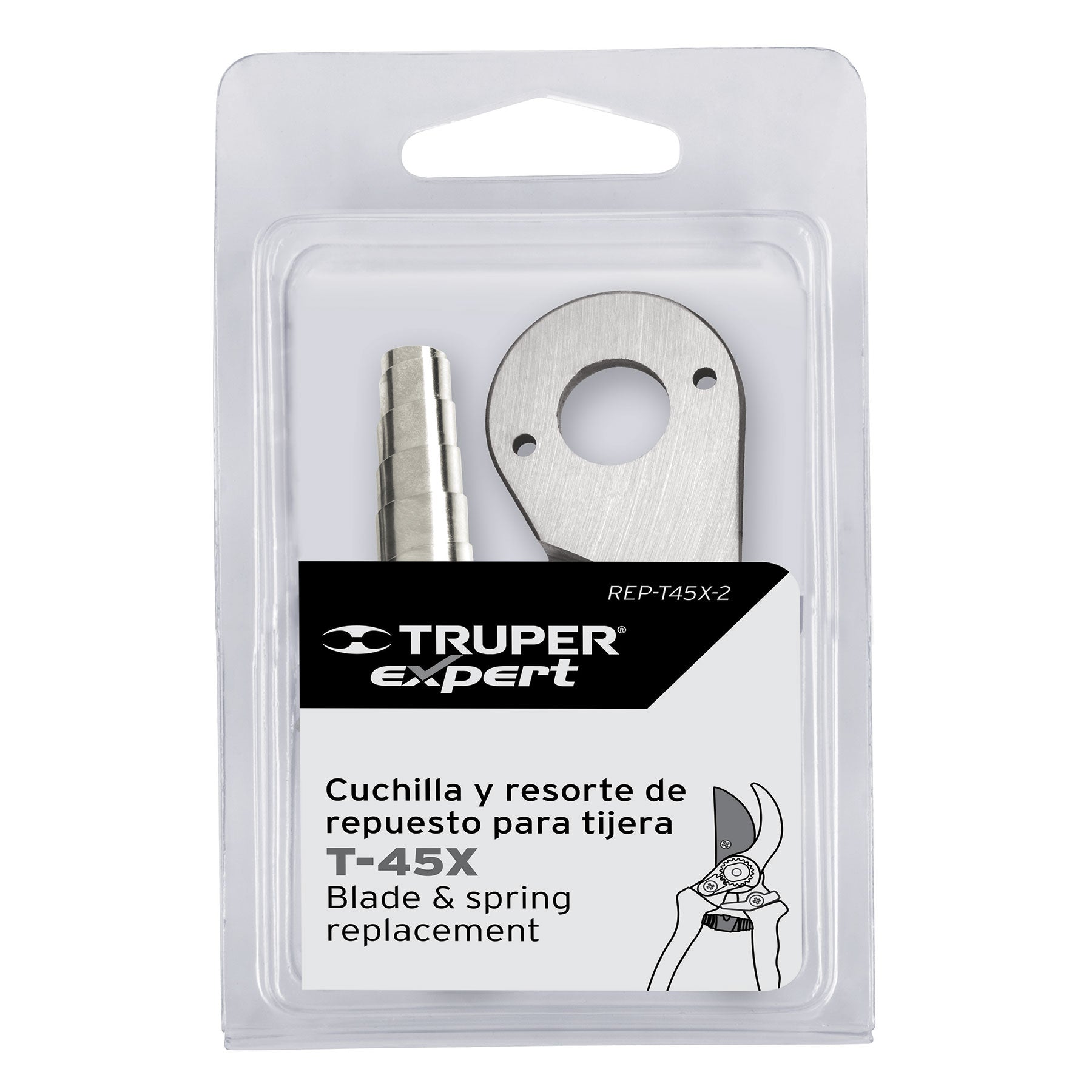 Cuchilla y resorte de repuesto para T-45X, TRUPER EXPERT