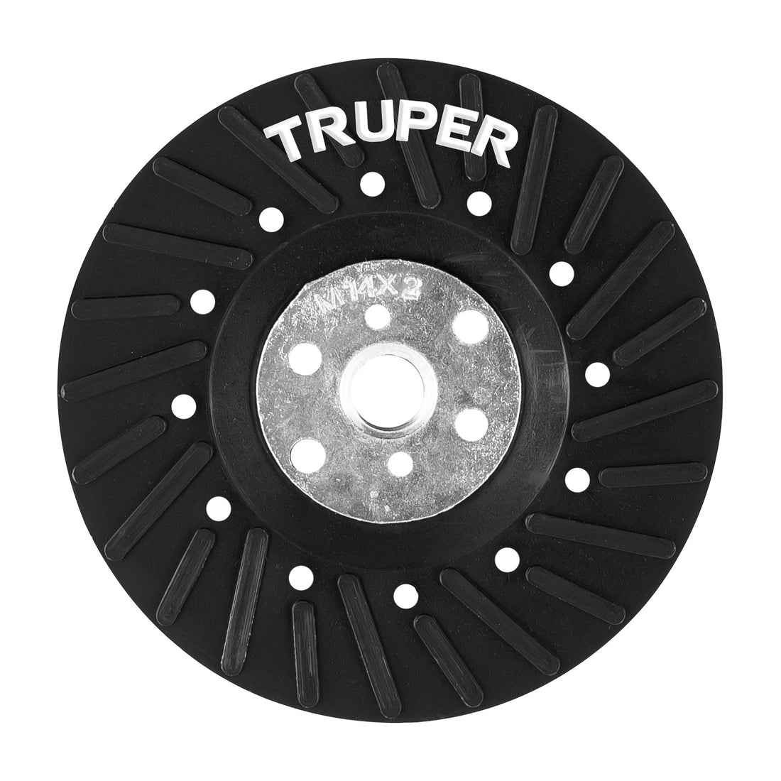 Respaldo para discos de lija 4-1/2", eje M14, TRUPER