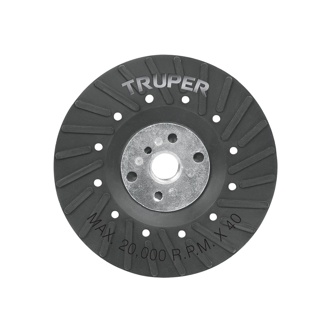 Respaldo para discos de lija 4-1/2", eje 5/8, TRUPER